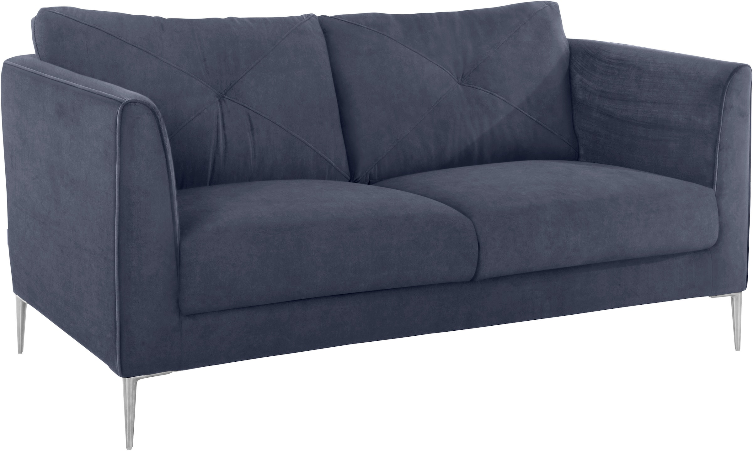 Guido Maria Kretschmer Home&Living 2-Sitzer »Chilltime, elegant und bequem, Komfortsitzhöhe 46cm, hoher Fuß«, mit eleganter Kreuznaht in den Rückenkissen, Breite 167 cm