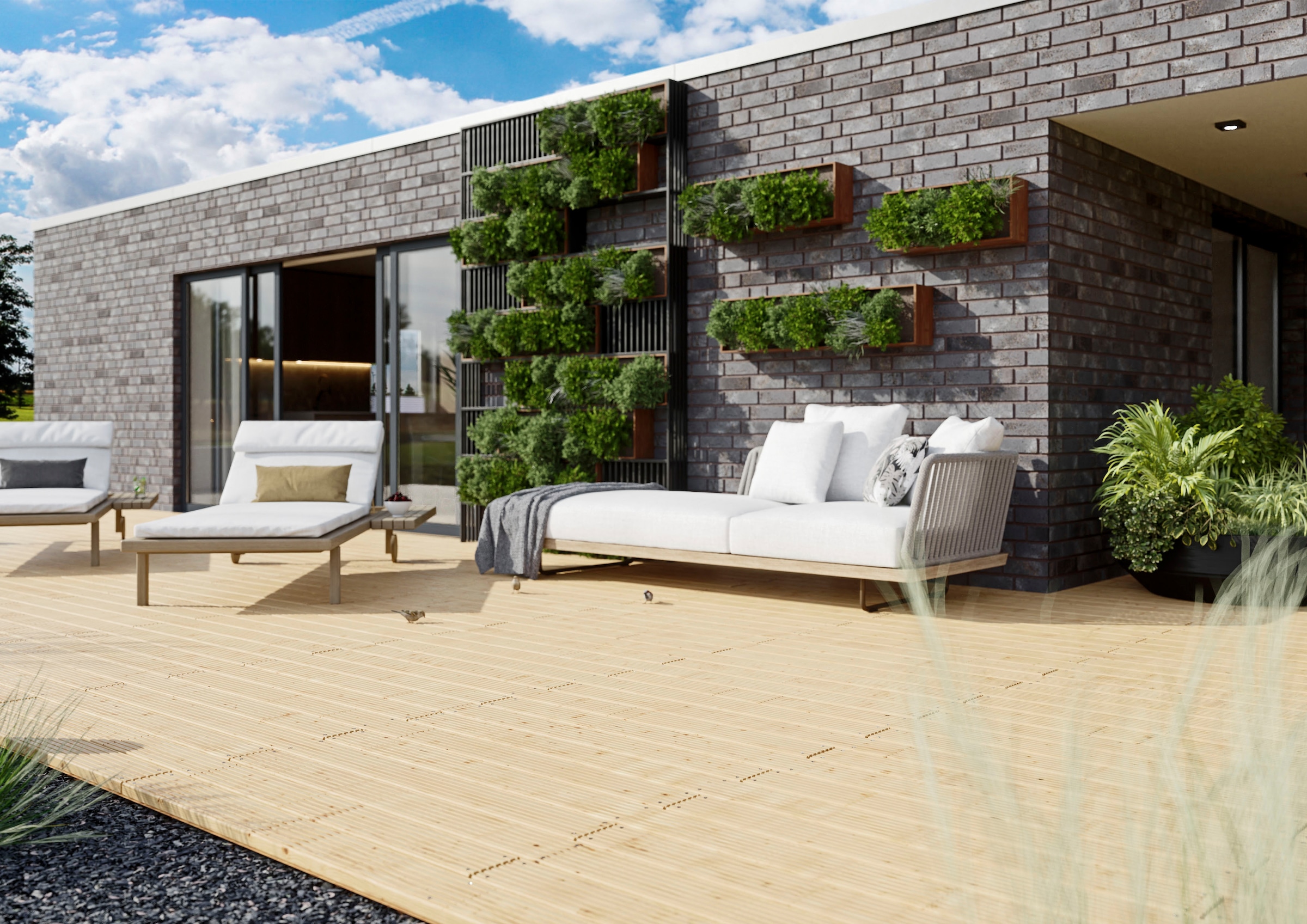 Kiehn-Holz Terrassendielen »Terrassendeck«, (Set)