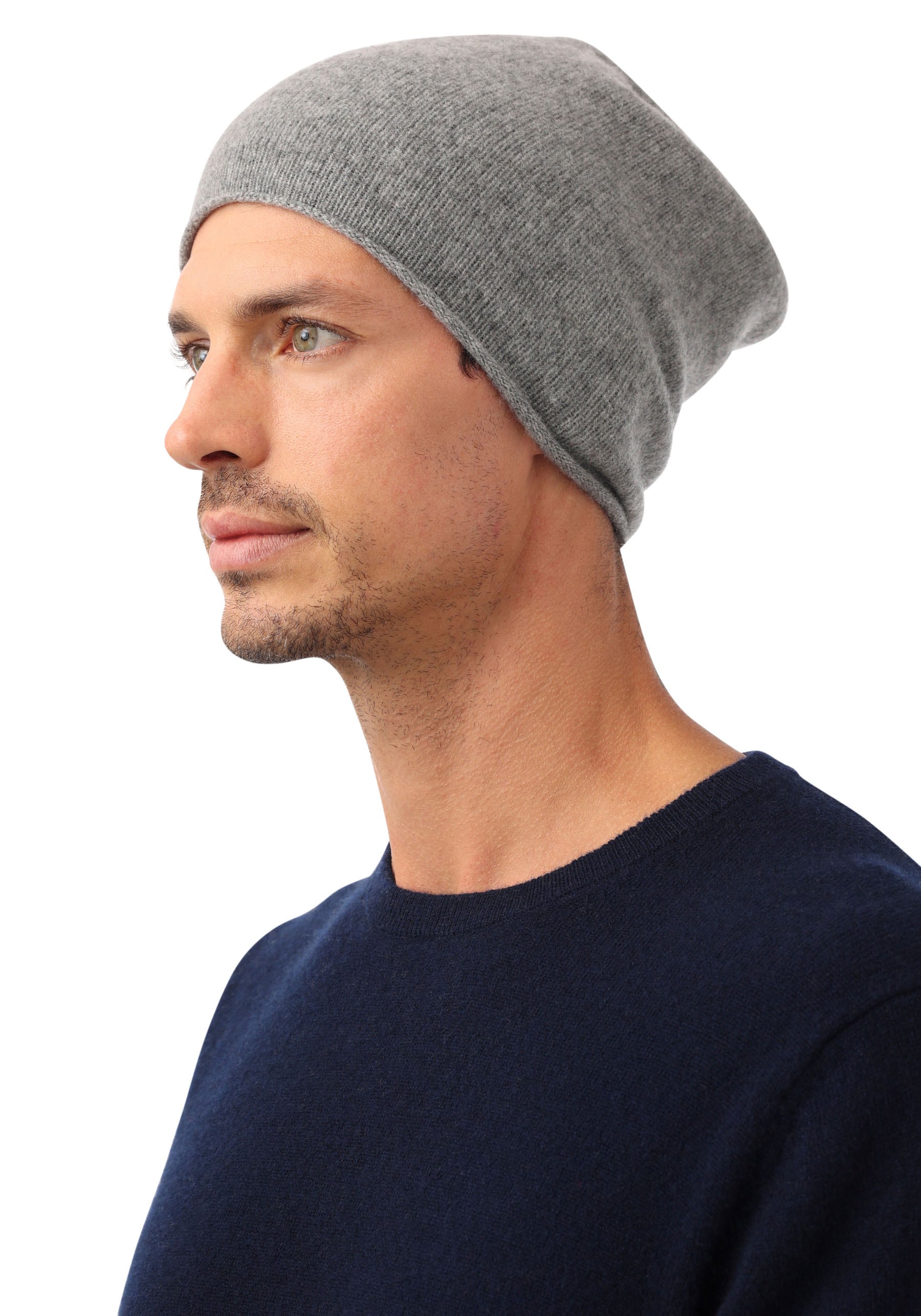 Beanie, mit kleinem Rollrand, One size