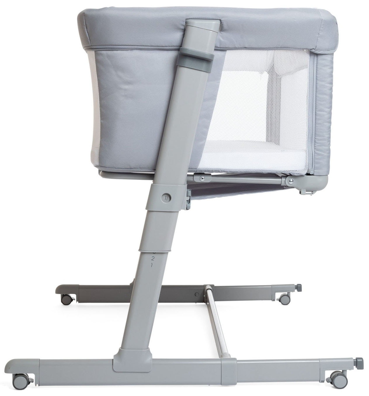 Chicco Beistellbett »Next2Me Dream Evo, Grey«, Bezug teilweise aus recyceltem Material
