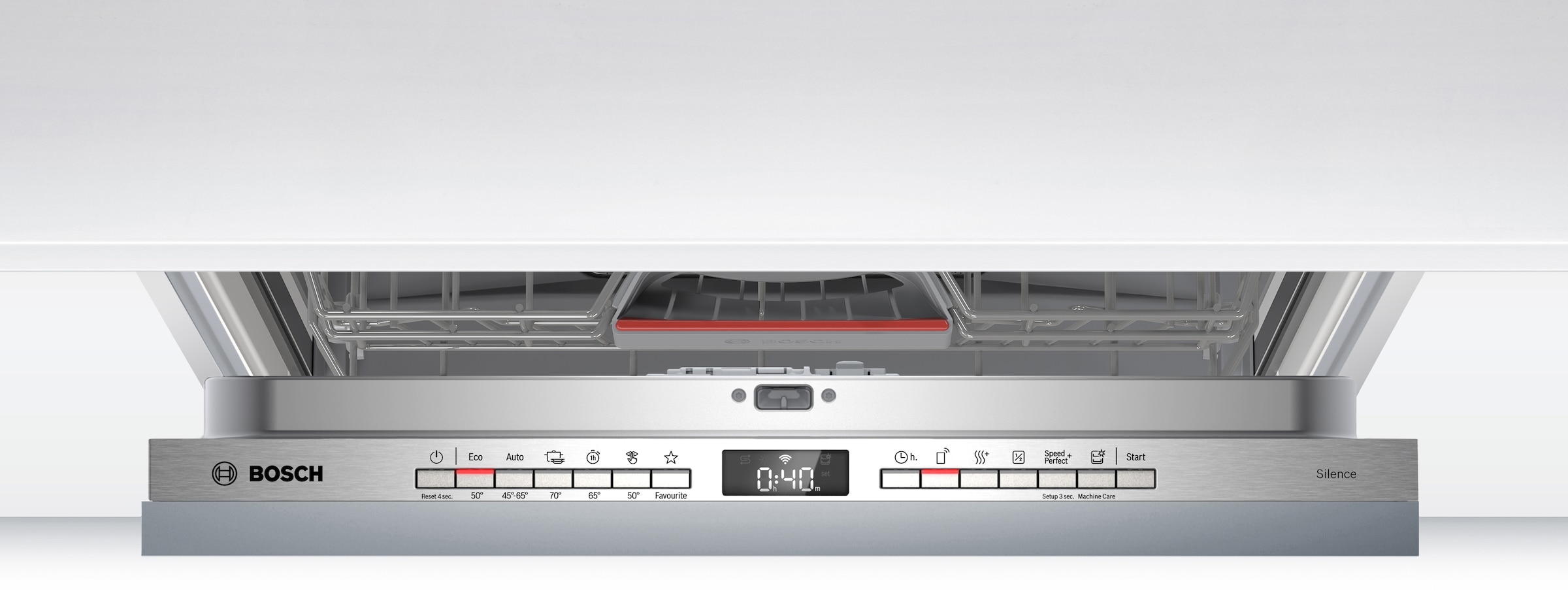 BOSCH vollintegrierbarer Geschirrspüler Serie 4 »SMV4HVX14E« 14 tlg. Maßgedecke Info Light -  erlischt bei Beendigung des Spülvorgangs, flexible Körbe
