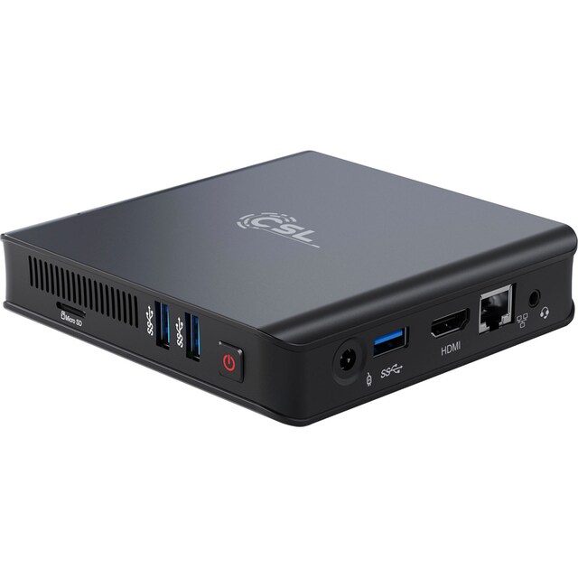 CSL Mini-PC »Narrow Box Ultra HD Compact v4 / Win 10 Pro« ➥ 3 Jahre XXL  Garantie | UNIVERSAL