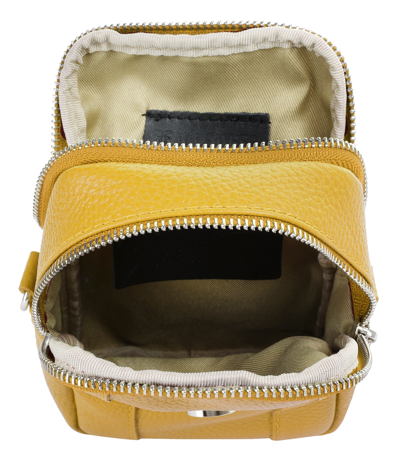 Samantha Look Umhängetasche echt Leder, Made in Italy