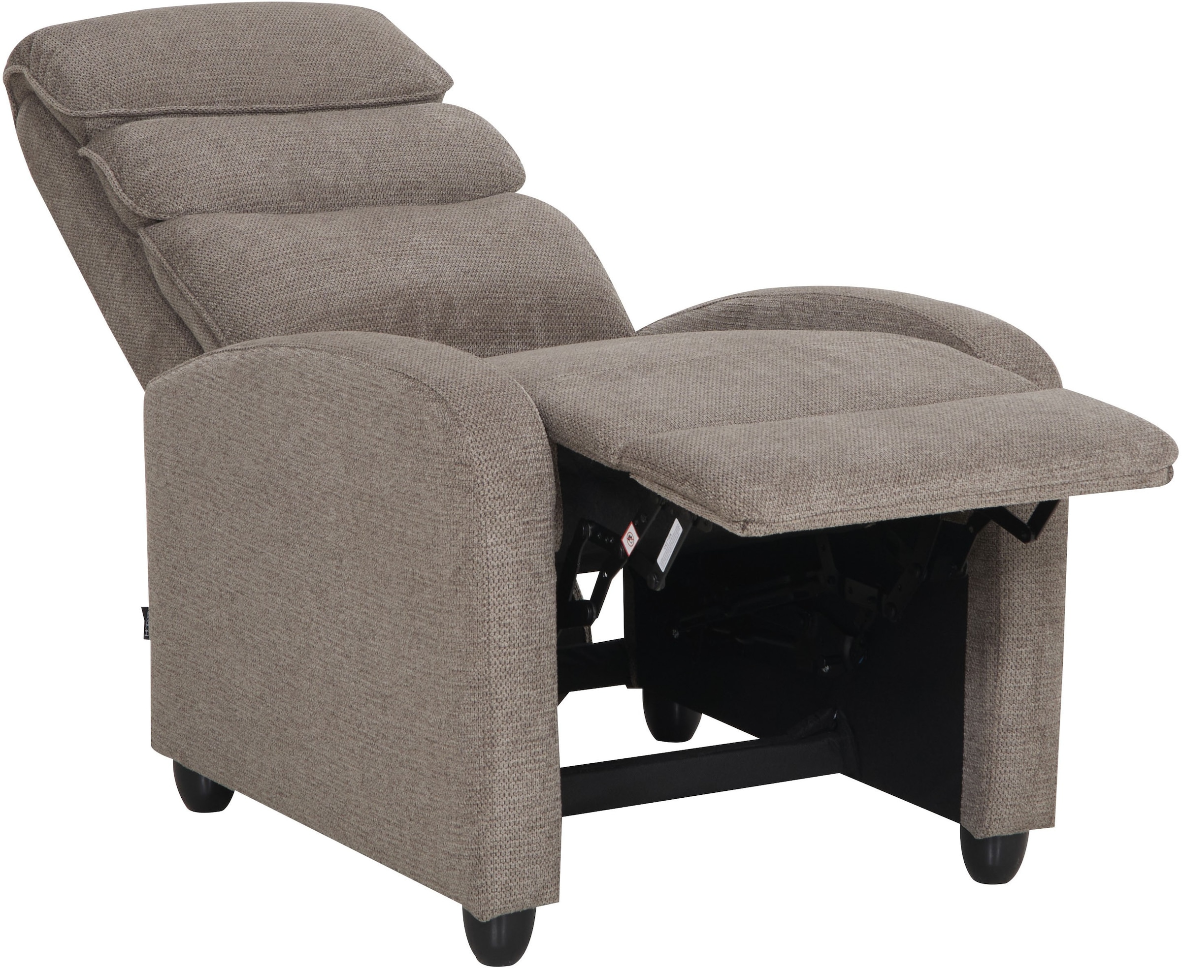Home affaire Relaxsessel »BERVILLE, TV-Sessel, Ruhesessel mit Schlaffunktion, Webstoff«, Liegesessel mit manueller Relaxfunktion