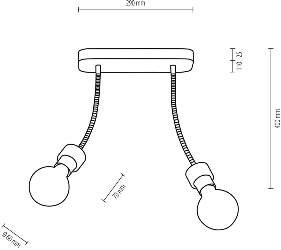 BRITOP LIGHTING Deckenleuchte »ALLUMER FLEX«, 2 flammig-flammig, Basis aus  Eichenholz mit FSC®-Zertifikat, flexibel verstellbar online kaufen | mit 3  Jahren XXL Garantie