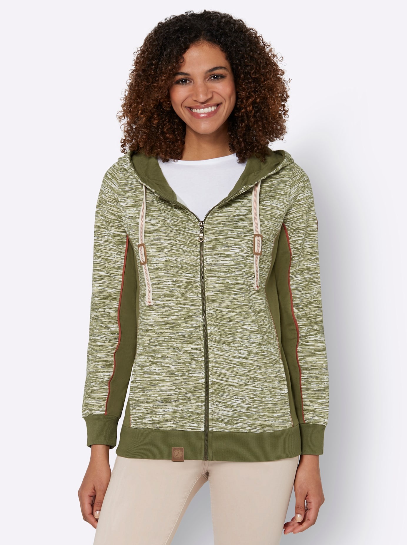 Casual Looks Shirtjacke »Sweatjacke«, (1 tlg.)
