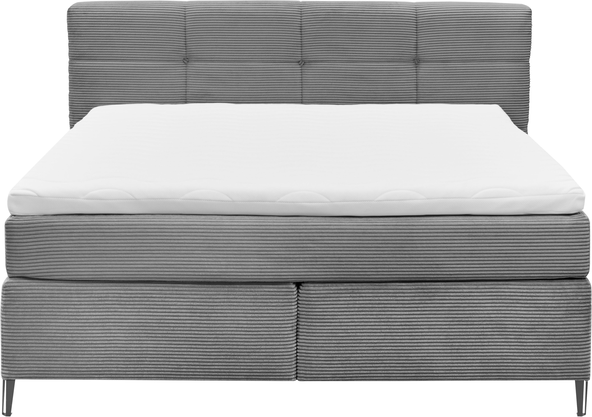set one by Musterring Boxspringbett »Fairfield«, mit Metallfuß schwarz, Wendematratze, Breite 160 oder 180 cm