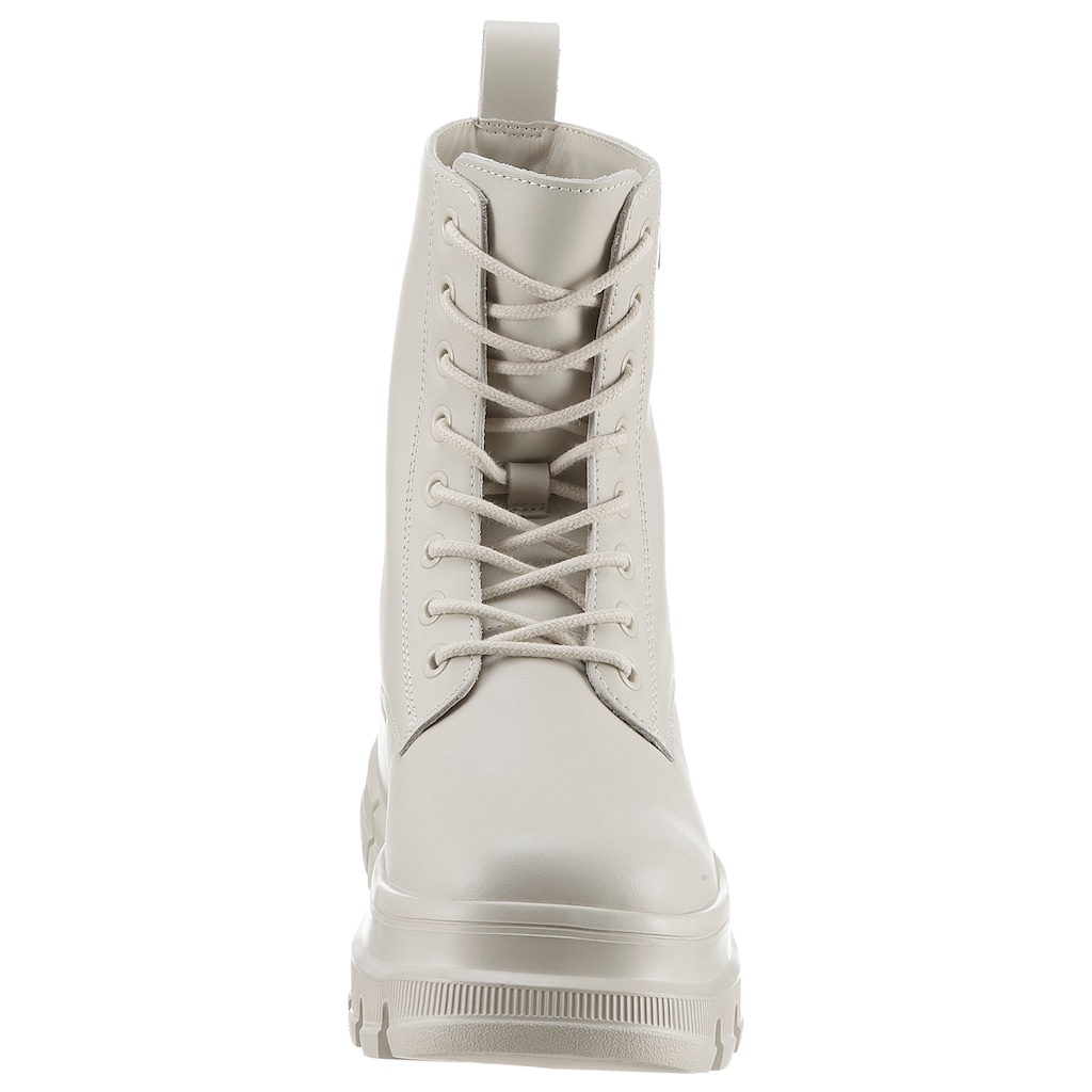 Tommy Jeans Schnürboots »TJW CHUNKY LEATHER BOOT«