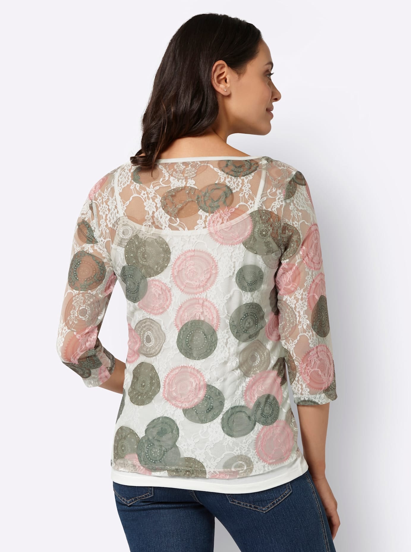 Inspirationen Spitzenshirt »Shirt + Shirttop«, (1 tlg.)