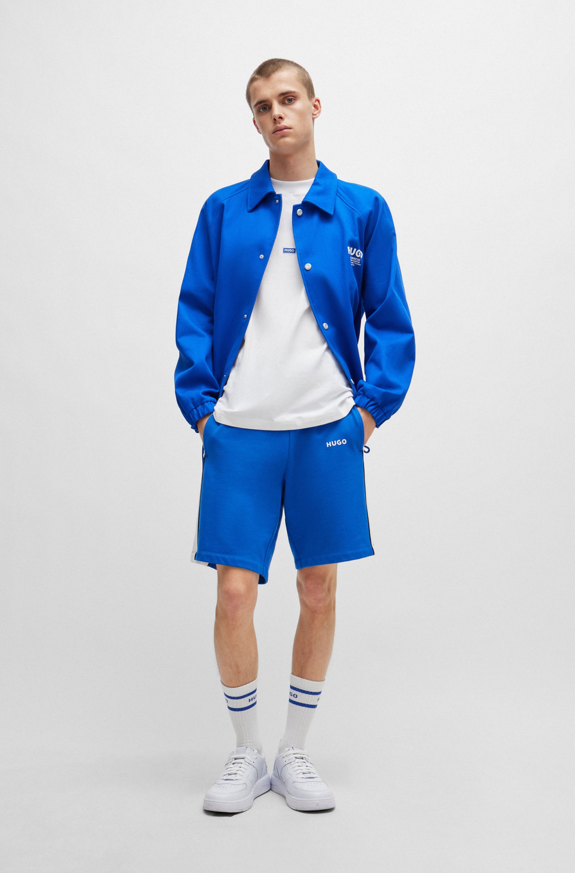 HUGO Blue T-Shirt »Navertz«, mit Hugo-Label