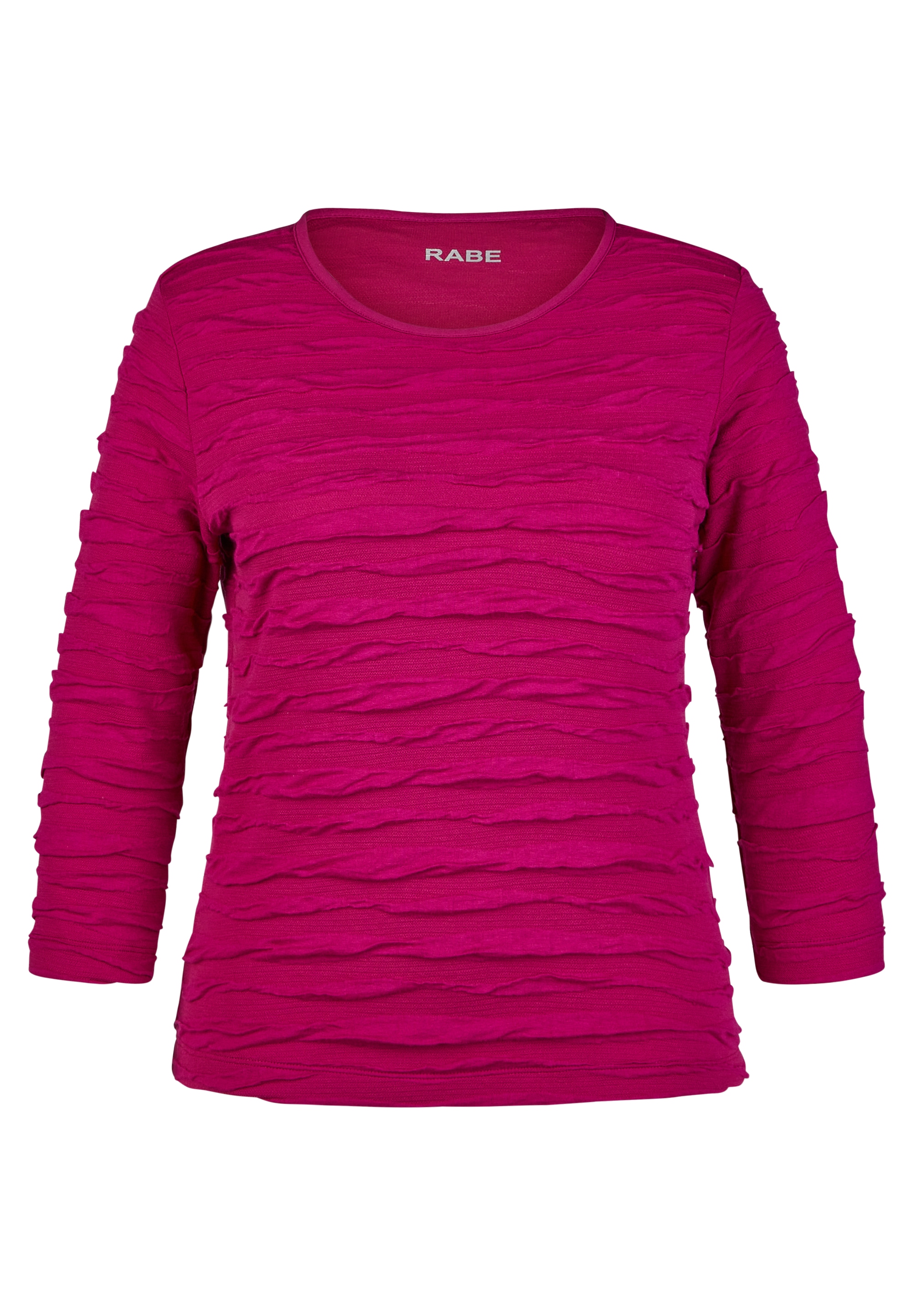 Rabe 3/4-Arm-Shirt, mit Wellenstruktur
