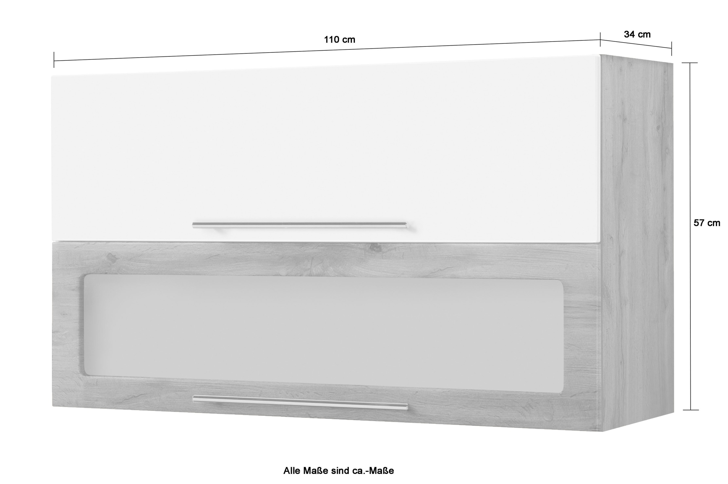 KOCHSTATION Klapphängeschrank »KS-Wien« Breite 110 cm