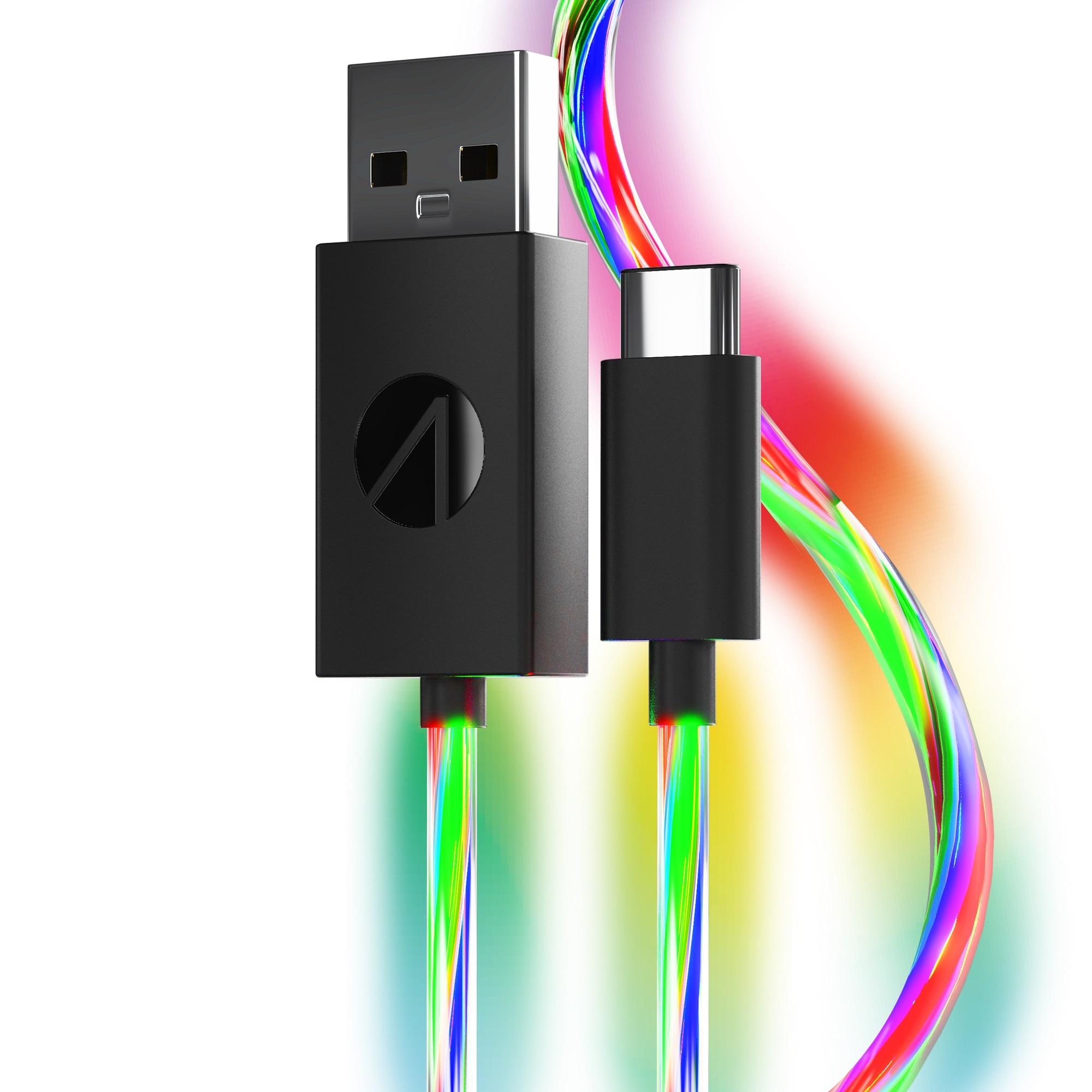 Stealth USB-Kabel »USB-C Ladekabel (2x 2m) mit LED Beleuchtung«, USB Typ C, 200 cm, Beleuchtung