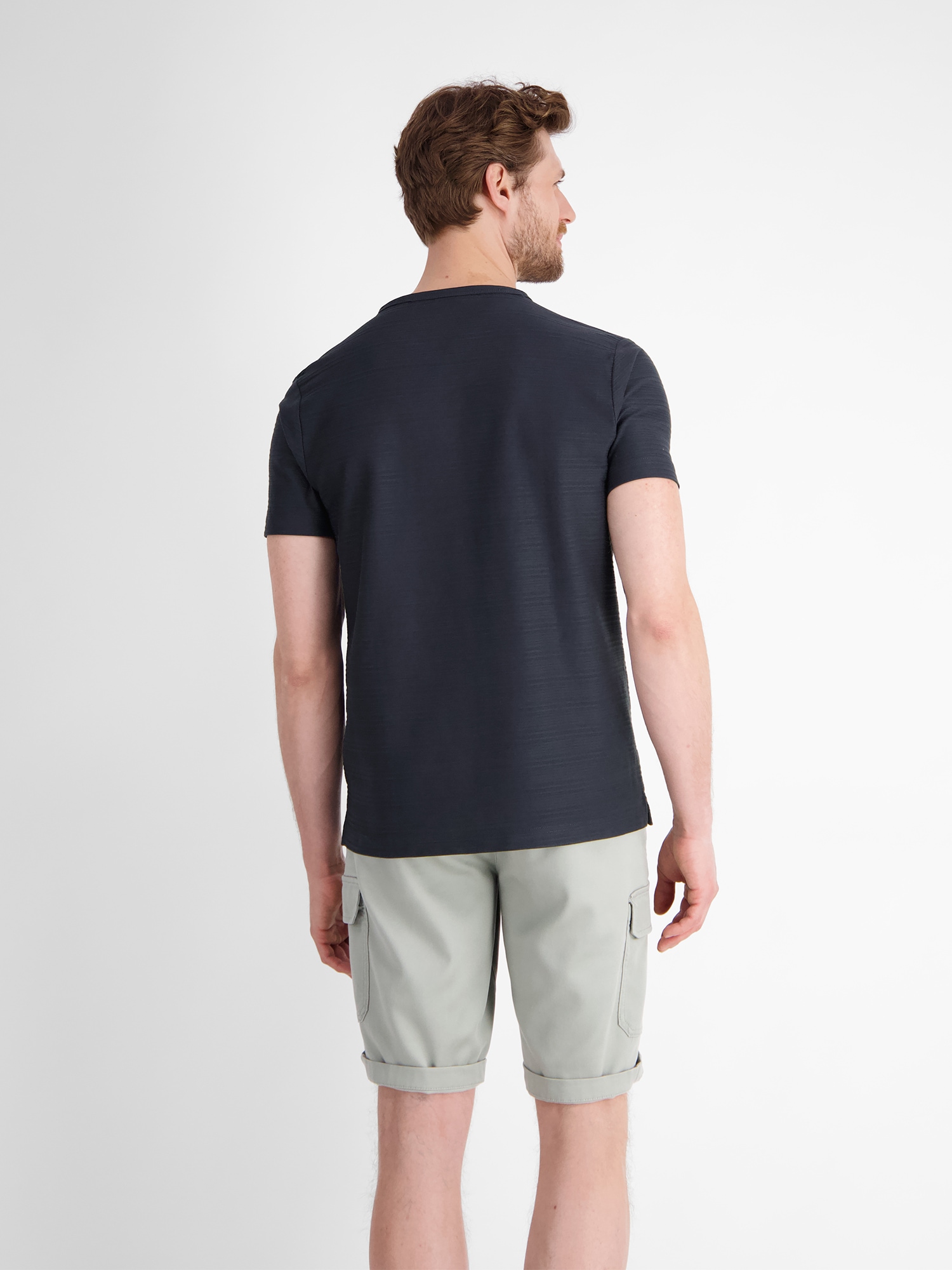 LERROS Henleyshirt »LERROS Serafino-Shirt, sommerlich-tonal gestreift«