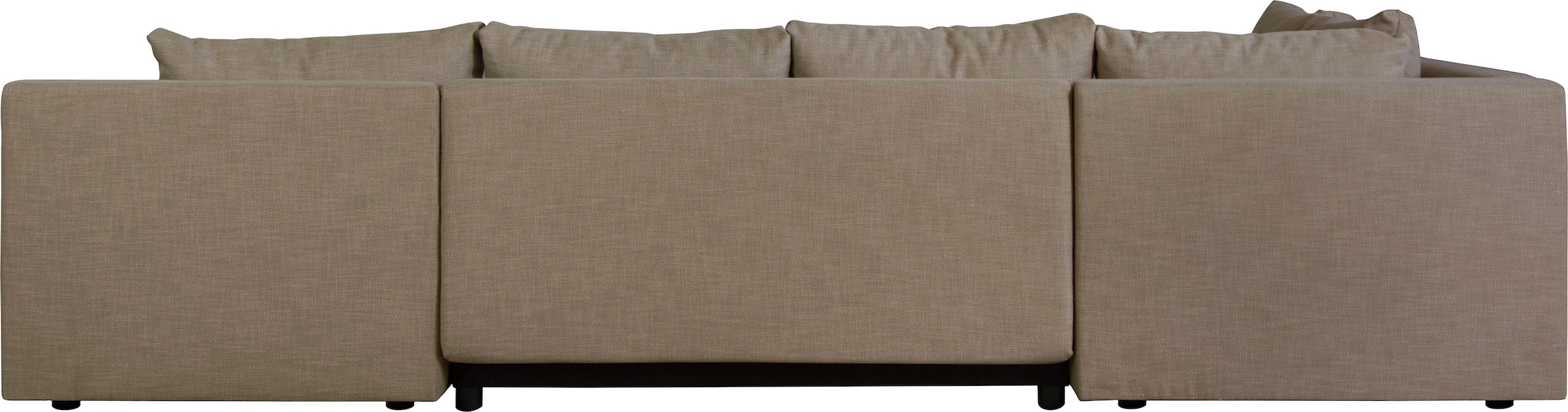 Home affaire Wohnlandschaft »Acra U-Form«, mit Bettfunktion und Bettkasten, in Mattenoptik