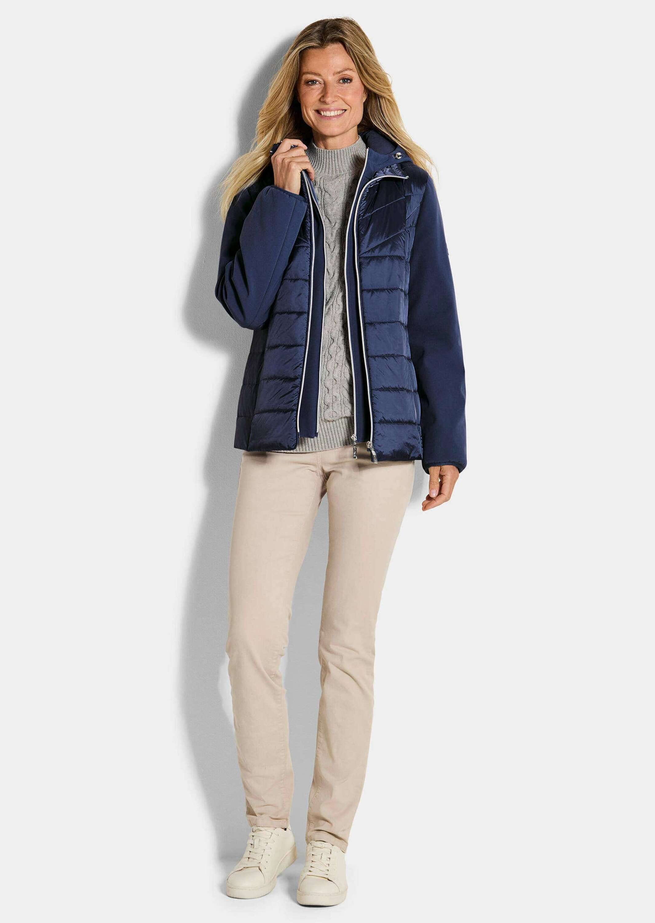 GOLDNER Langmantel »Stepp-Winterjacke mit Kapuze«