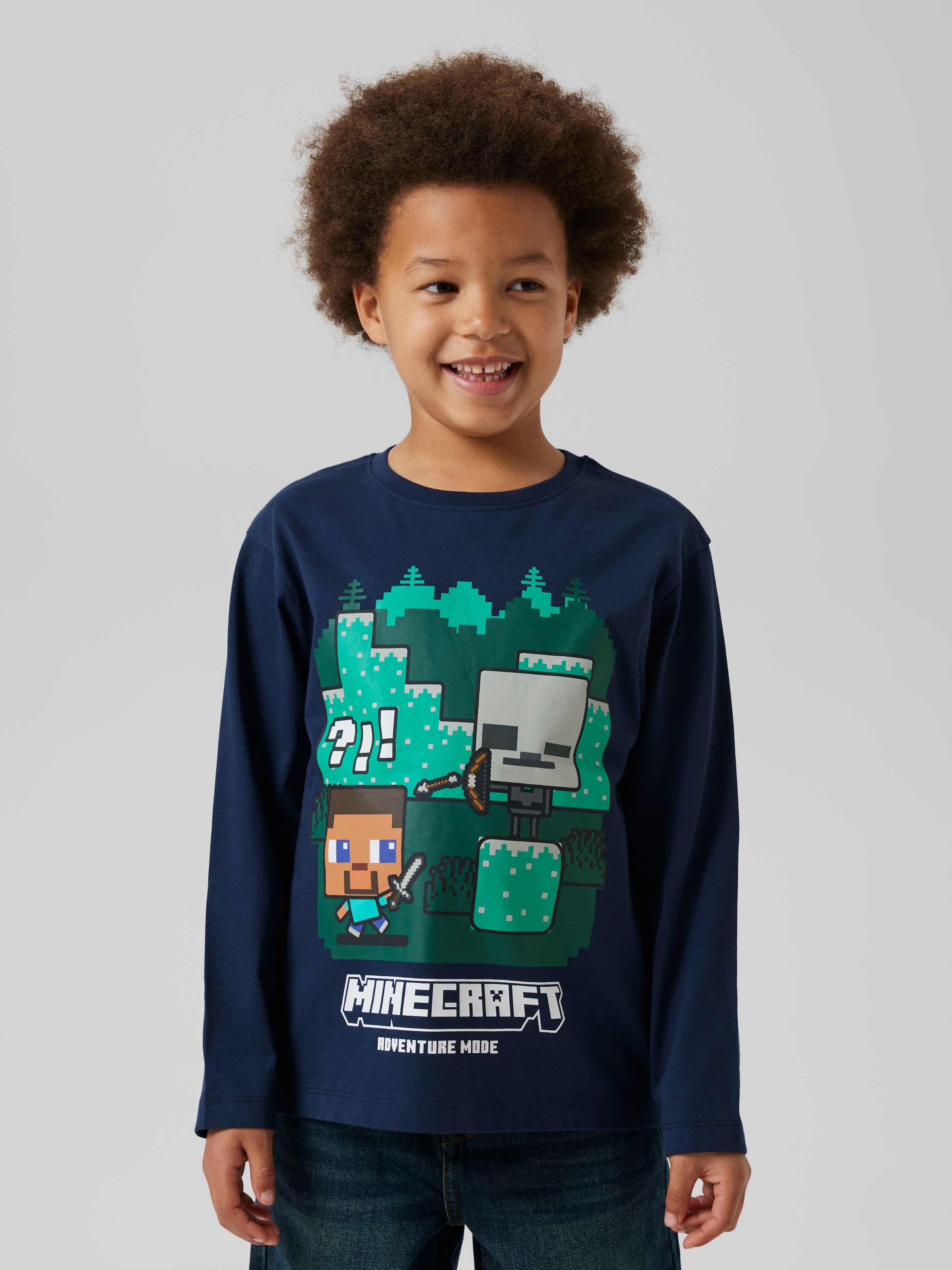 Name It Langarmshirt »NKMAC MINECRAFT LS NREG TOP BOX NOOS BFU«