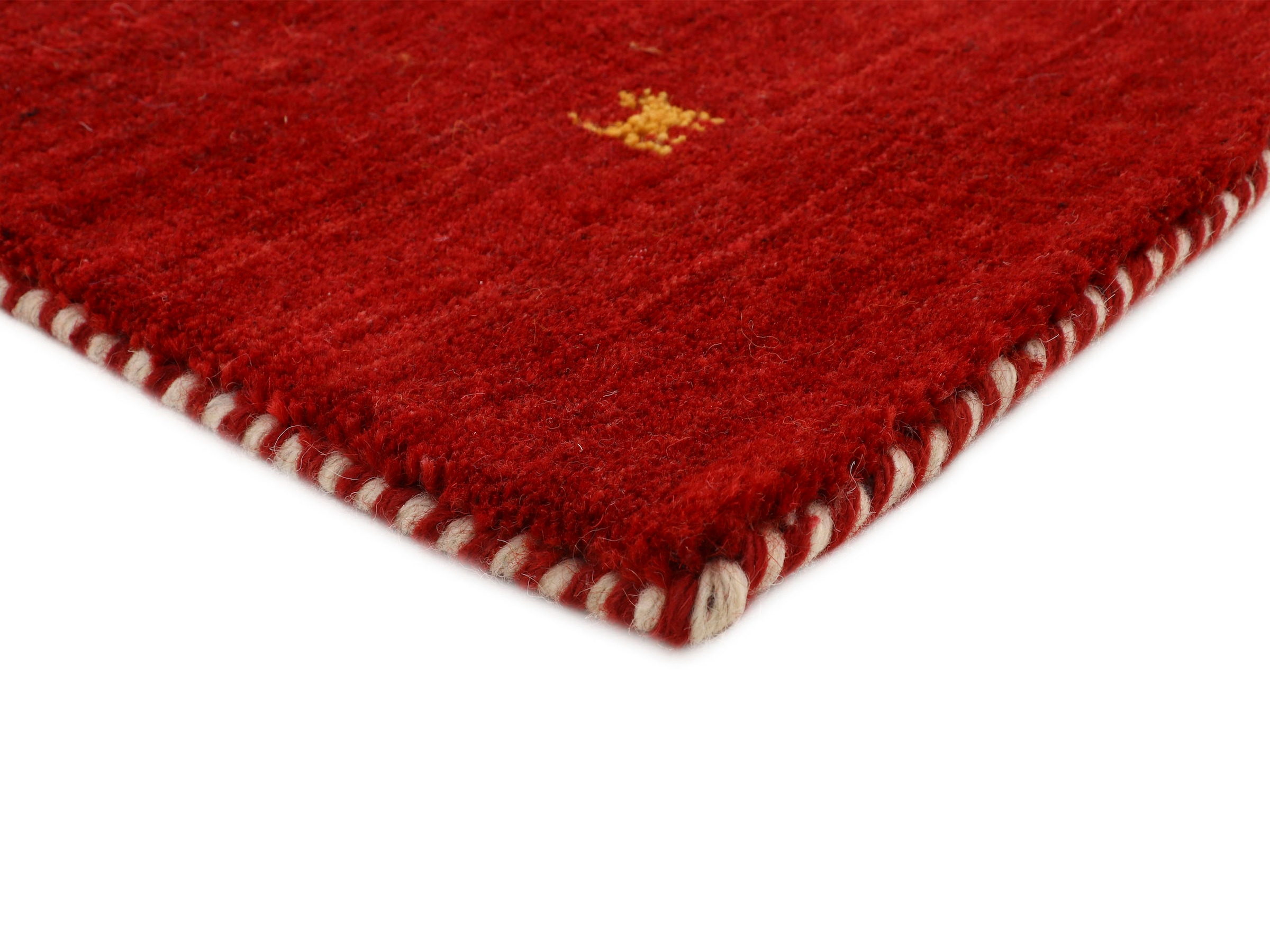 carpetfine Wollteppich »Gabbeh Uni, auch als Läufer und Rund erhältlich«, rechteckig, 15 mm Höhe, reine Wolle, handgewebt, Gabbeh Loom Tiermotiv, große Farbauswahl
