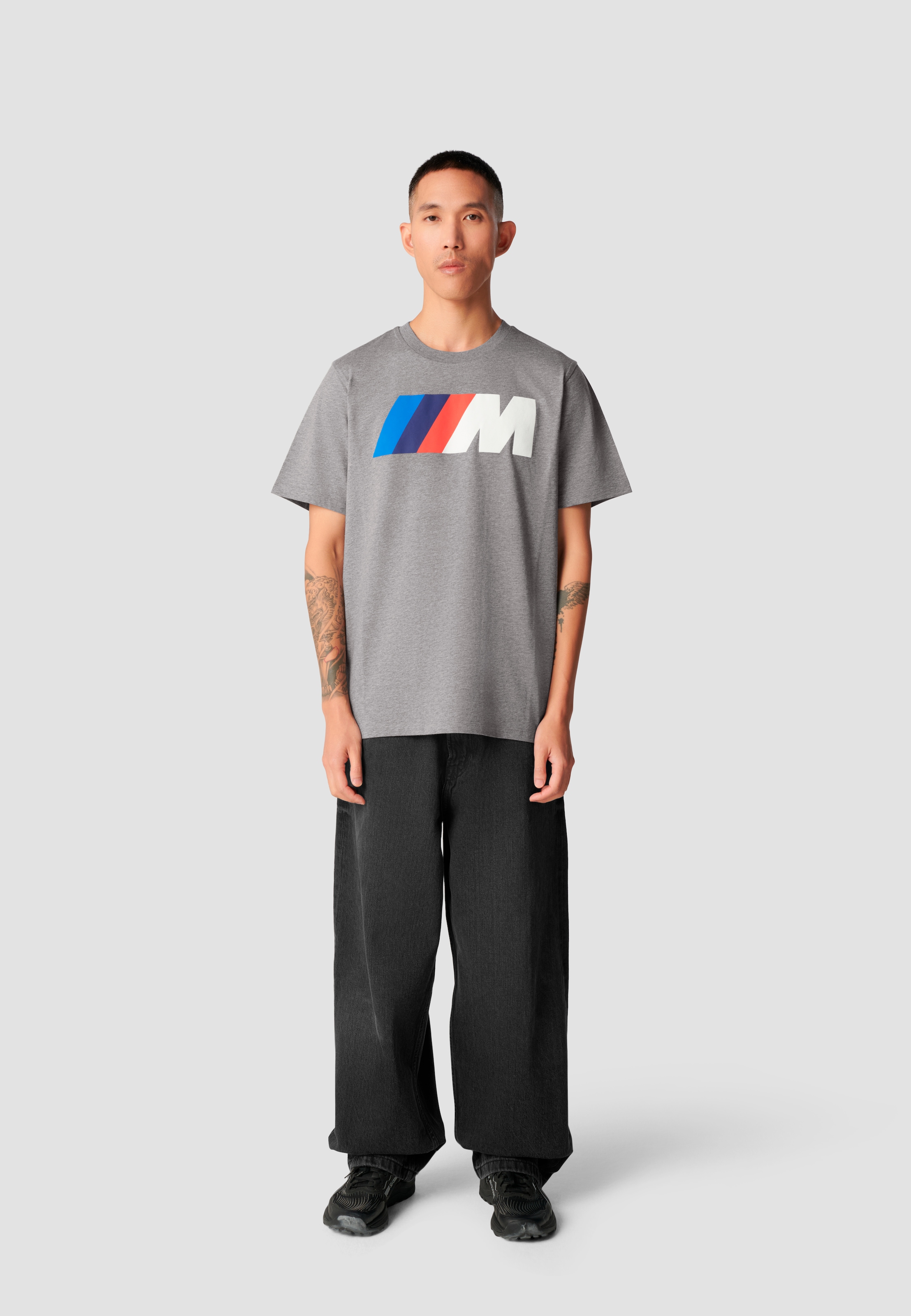 BMW T-Shirt, mit BMW M Logo Puff-Druck auf der Brust