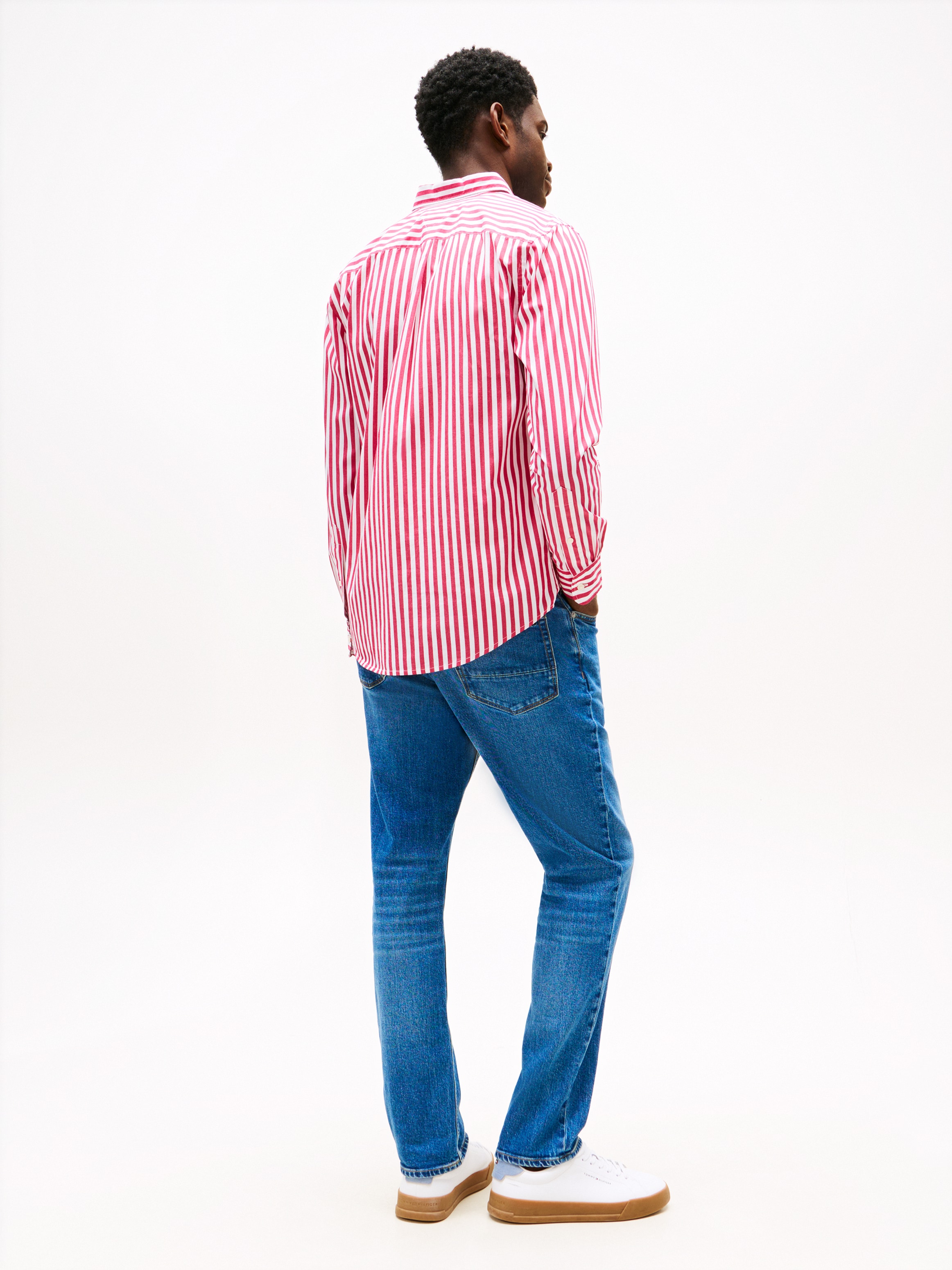 Tommy Hilfiger Langarmhemd »FLEX POPLIN BOLD STRIPE SHIRT«