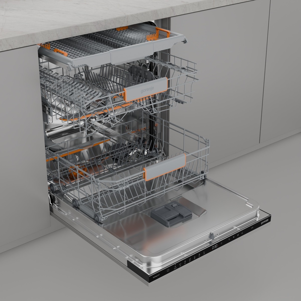 GORENJE vollintegrierbarer Geschirrspüler »GV663B95« 9,4 l 16 tlg. Maßgedecke 16 Maßgedecke, auto. Türöffnung, Besteckschublade