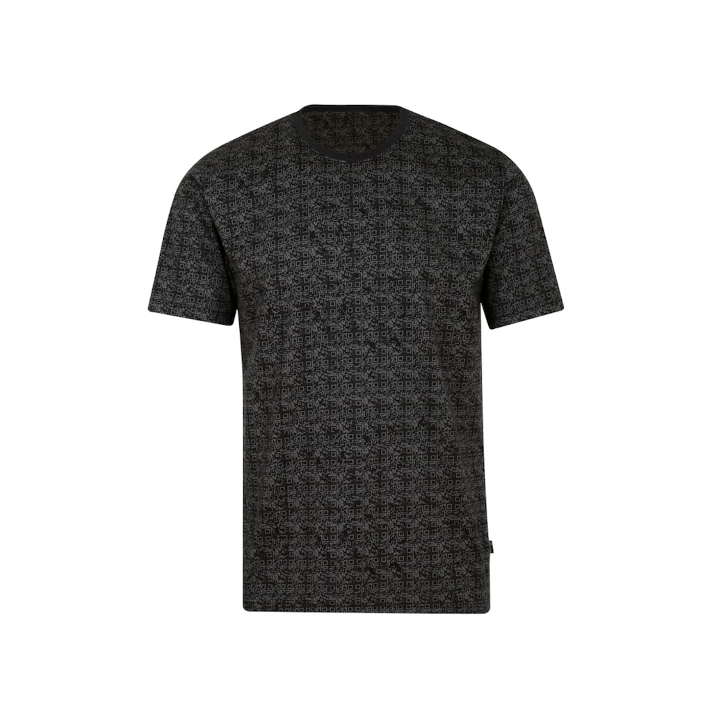 Trigema T-Shirt »TRIGEMA Schlafshirt mit QR-Code-Muster«, (1 tlg.)