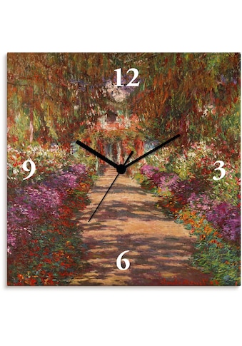 Artland Wanduhr »Weg in Monets Garten in Giverny. 1902«, lautlos, ohne Tickgeräusche,... kaufen