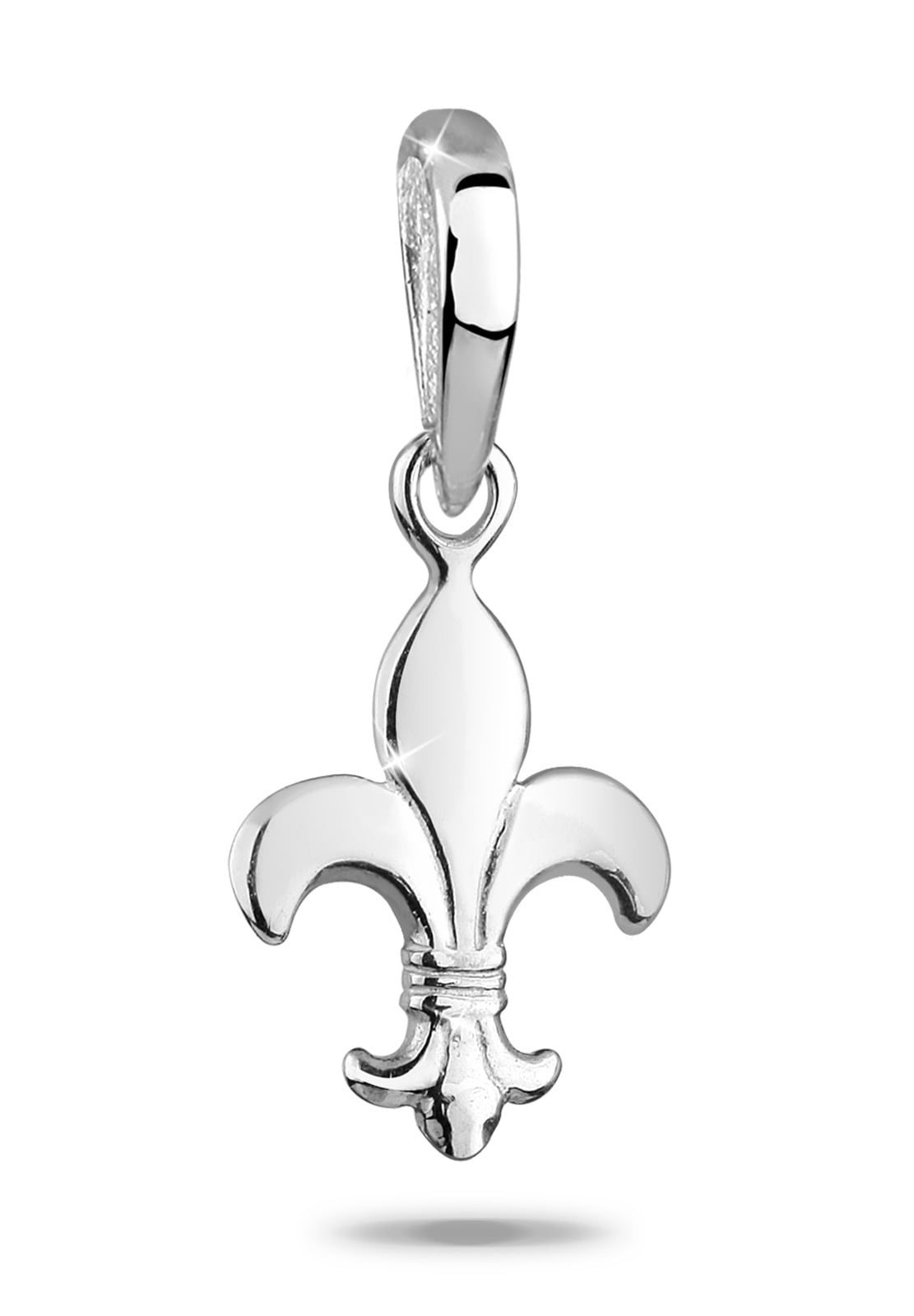 Elli Amulett »Anhänger Schwertlilie Fleur de Lis 925 Sterling Silber«