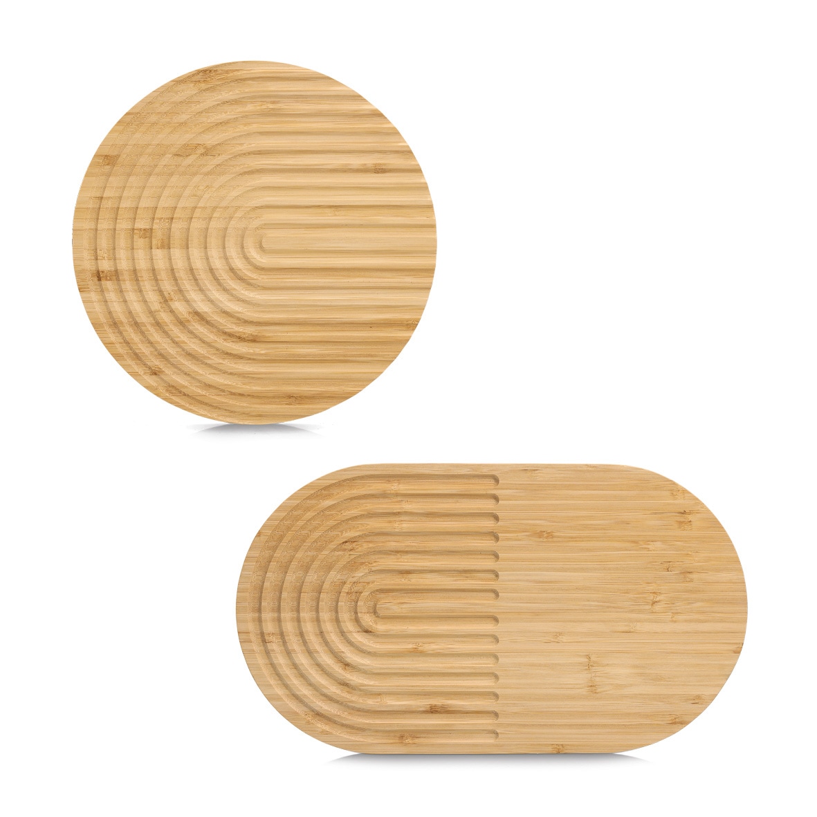 Zeller Present Topfuntersetzer »Topfuntersetzer, 2er Set, Bambus« ca. Ø25x1,5 cm