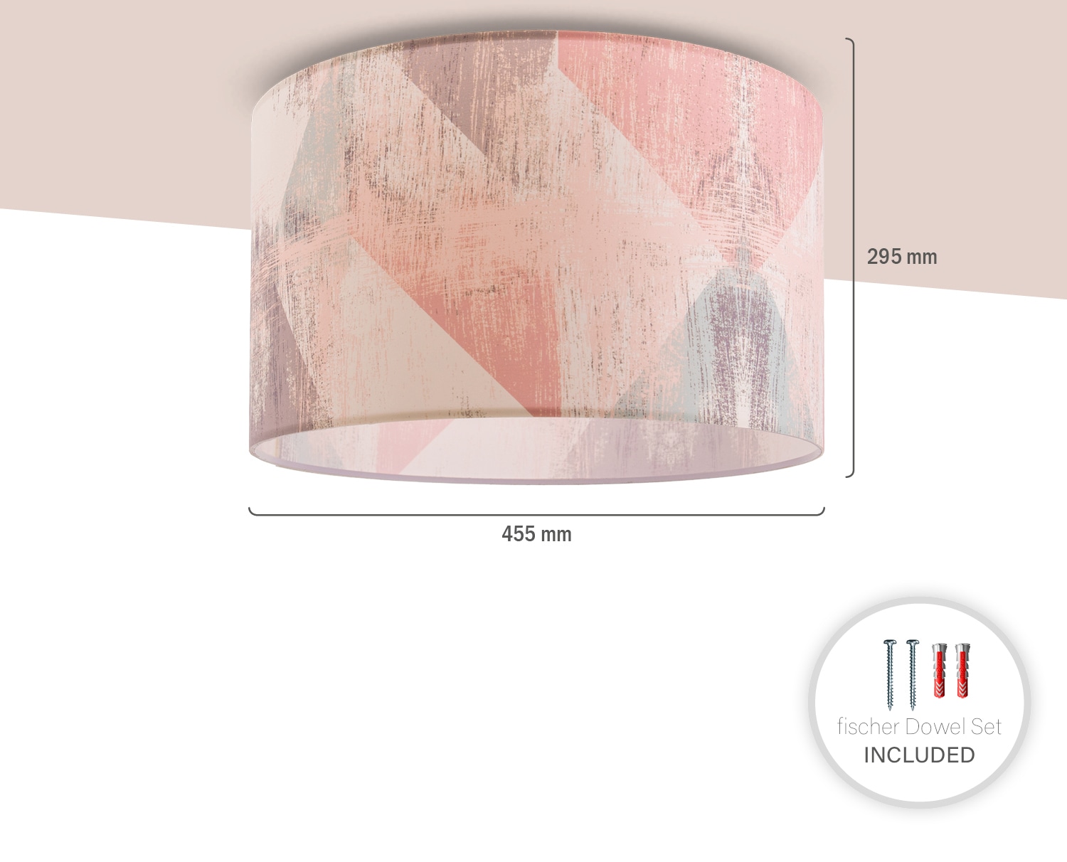 Paco Home Deckenleuchte »Mero 102« E27 Deckenlampe  Wohnzimmer Schlafzimmer Hängelampe Pastell Vintage E27