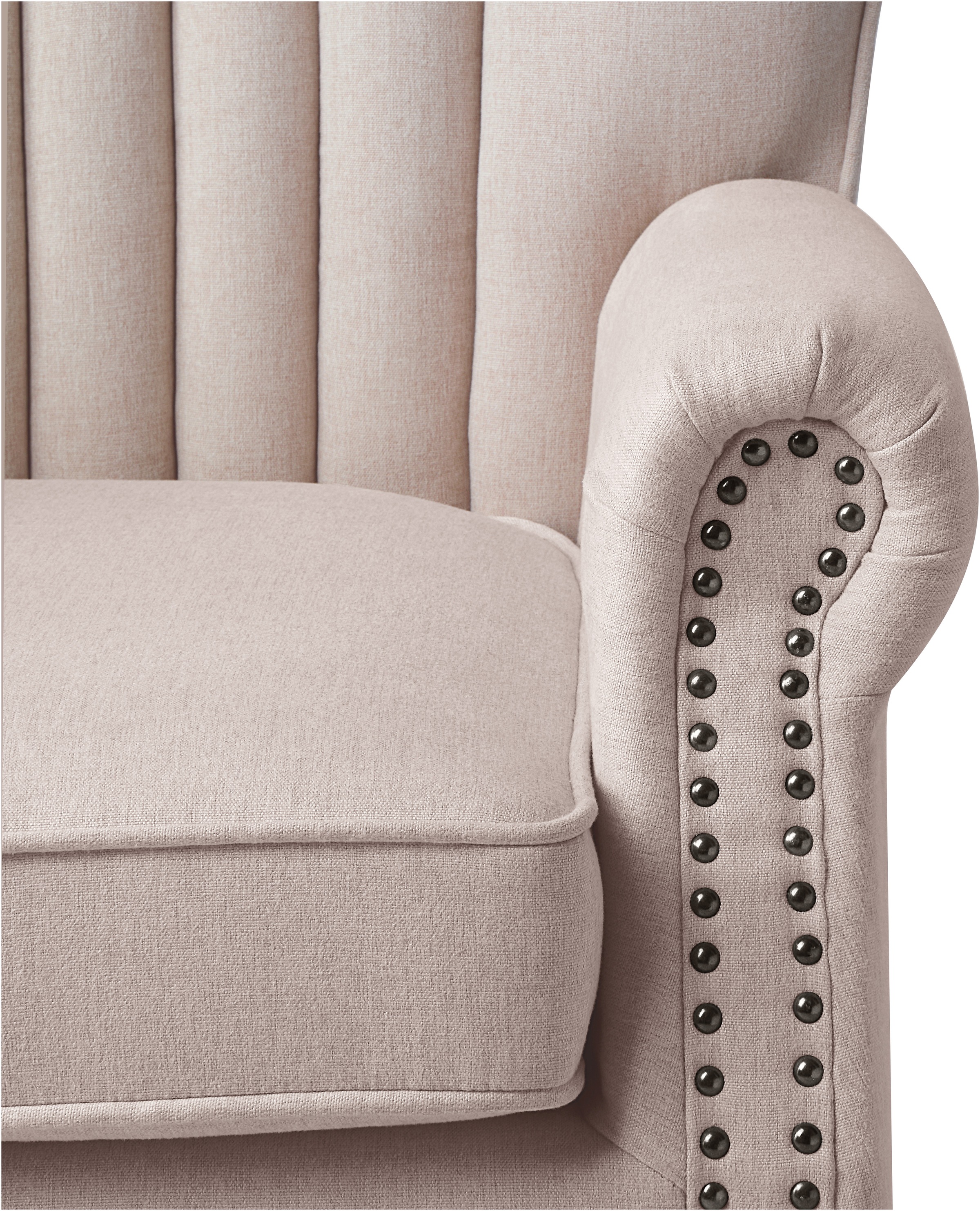 ATLANTIC home collection Sessel »TONI«, modern mit Nieten und hoher Rückenlehne