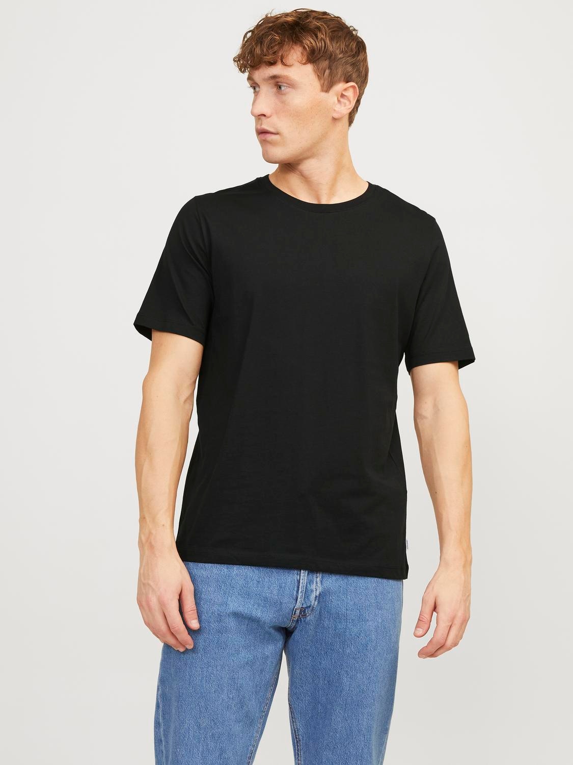 Jack & Jones T-Shirt »ORGANIC BASIC TEE«, (Packung, 5 tlg., 5er-Pack)