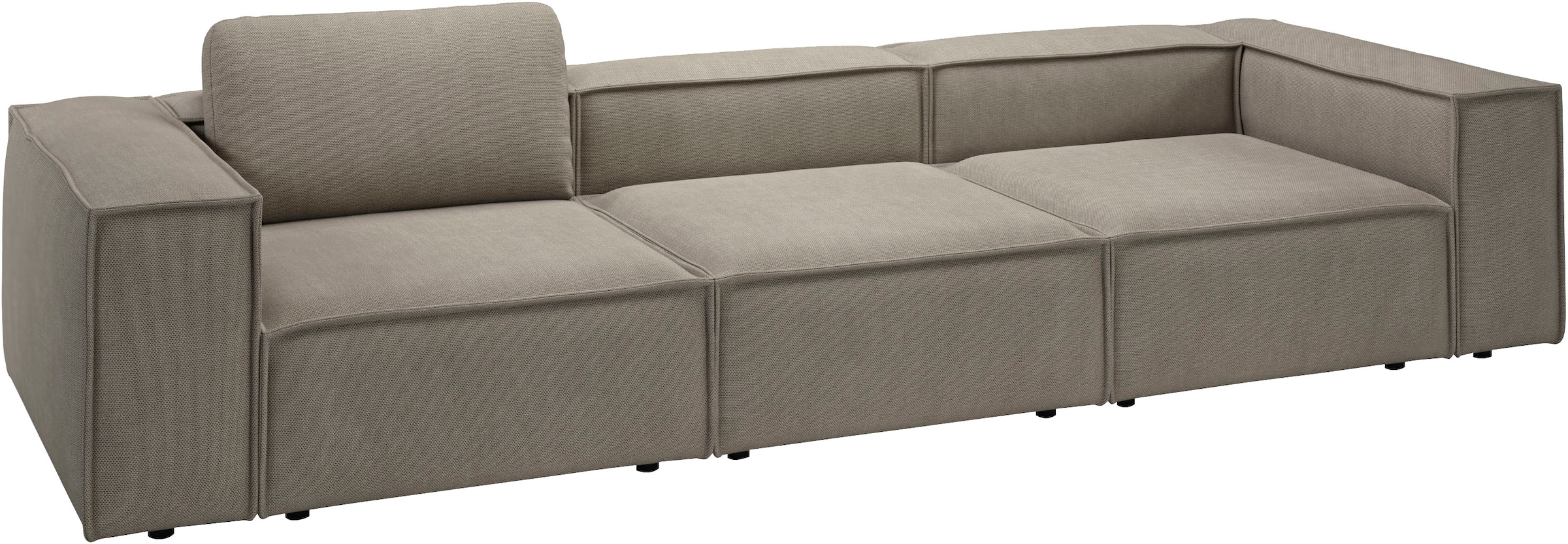 Places of Style 3,5-Sitzer »Watertown, modernes Big-Sofa XXL, 336 cm Breite, auch in Feincord«, Riesiges Designersofa mit viel Platz & weichen Bezügen in Trendfarben
