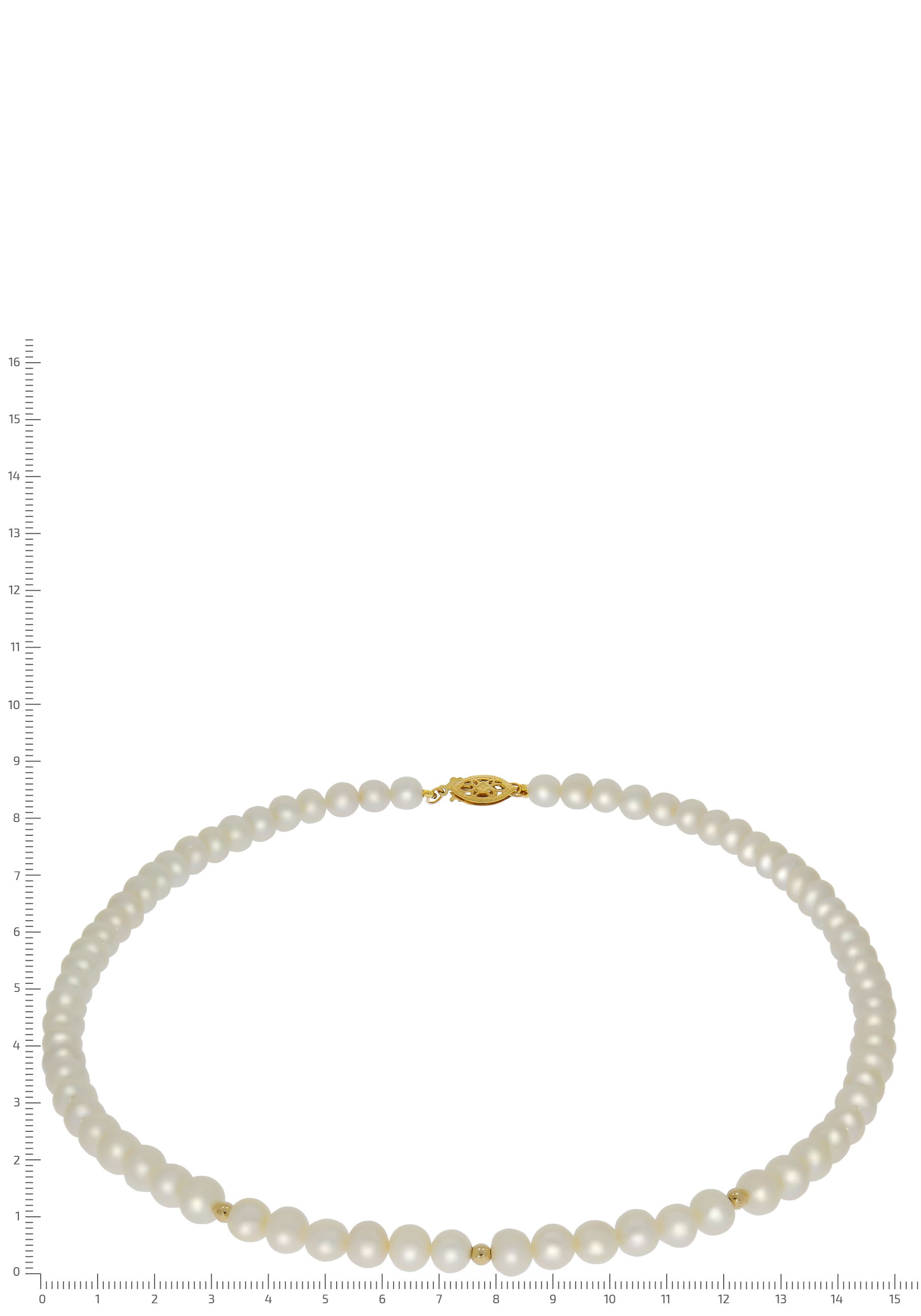 Firetti Perlenkette »Schmuck Geschenk Gold 585 Halsschmuck Halskette Perle«, mit Süßwasserzuchtperlen