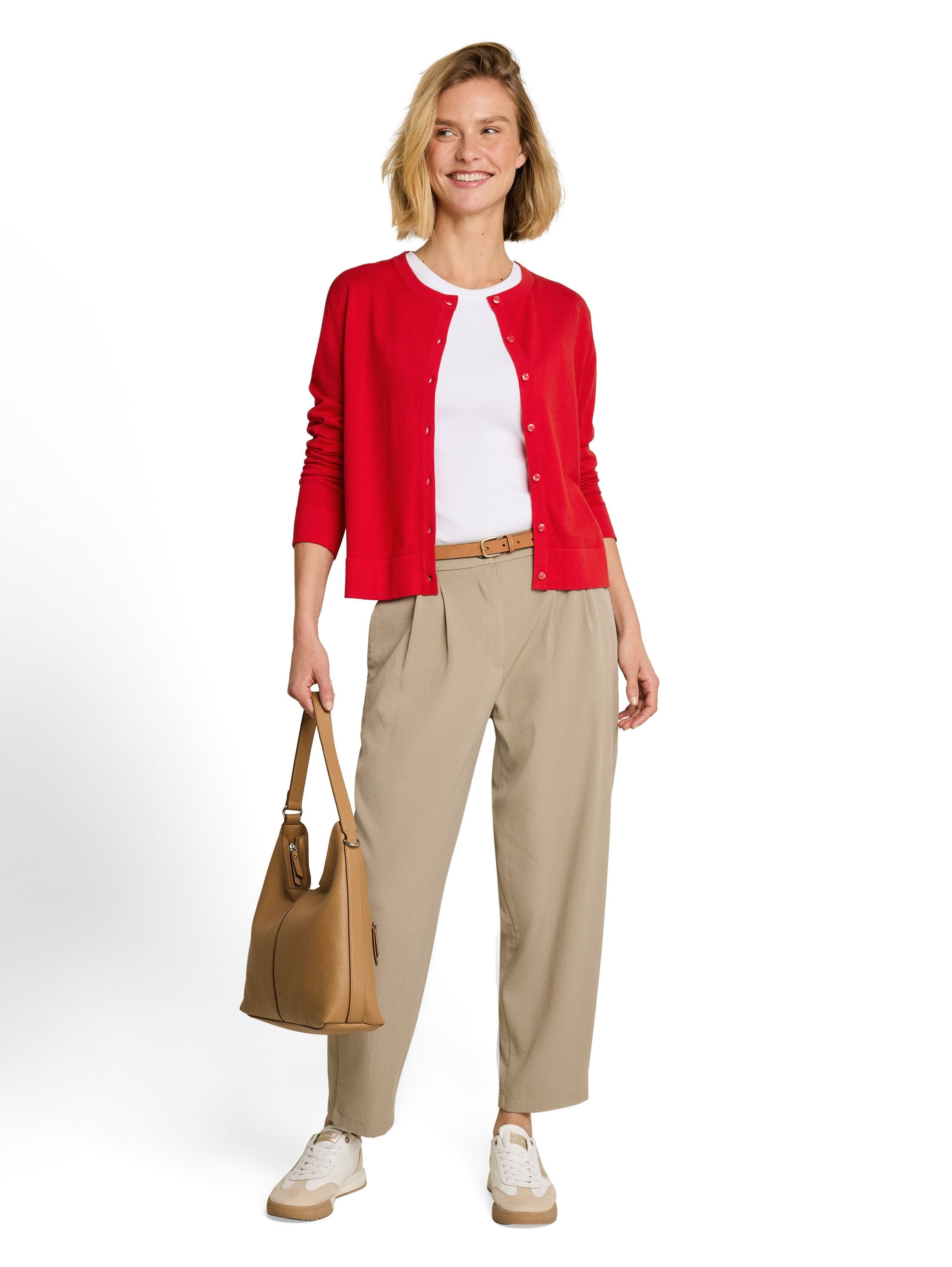 TOM TAILOR Strickjacke mit Viskose und Stretch