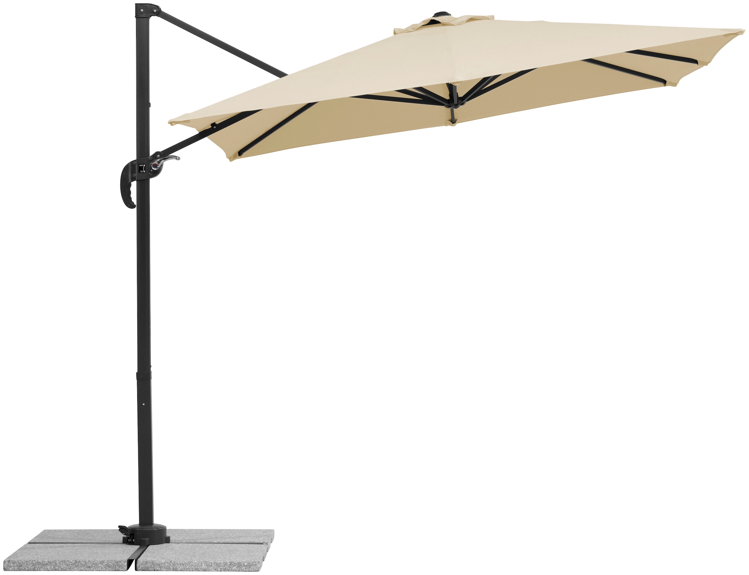 Schneider Schirme Ampelschirm »Rhodos Junior« mit Schutzhülle, ohne Wegeplatten