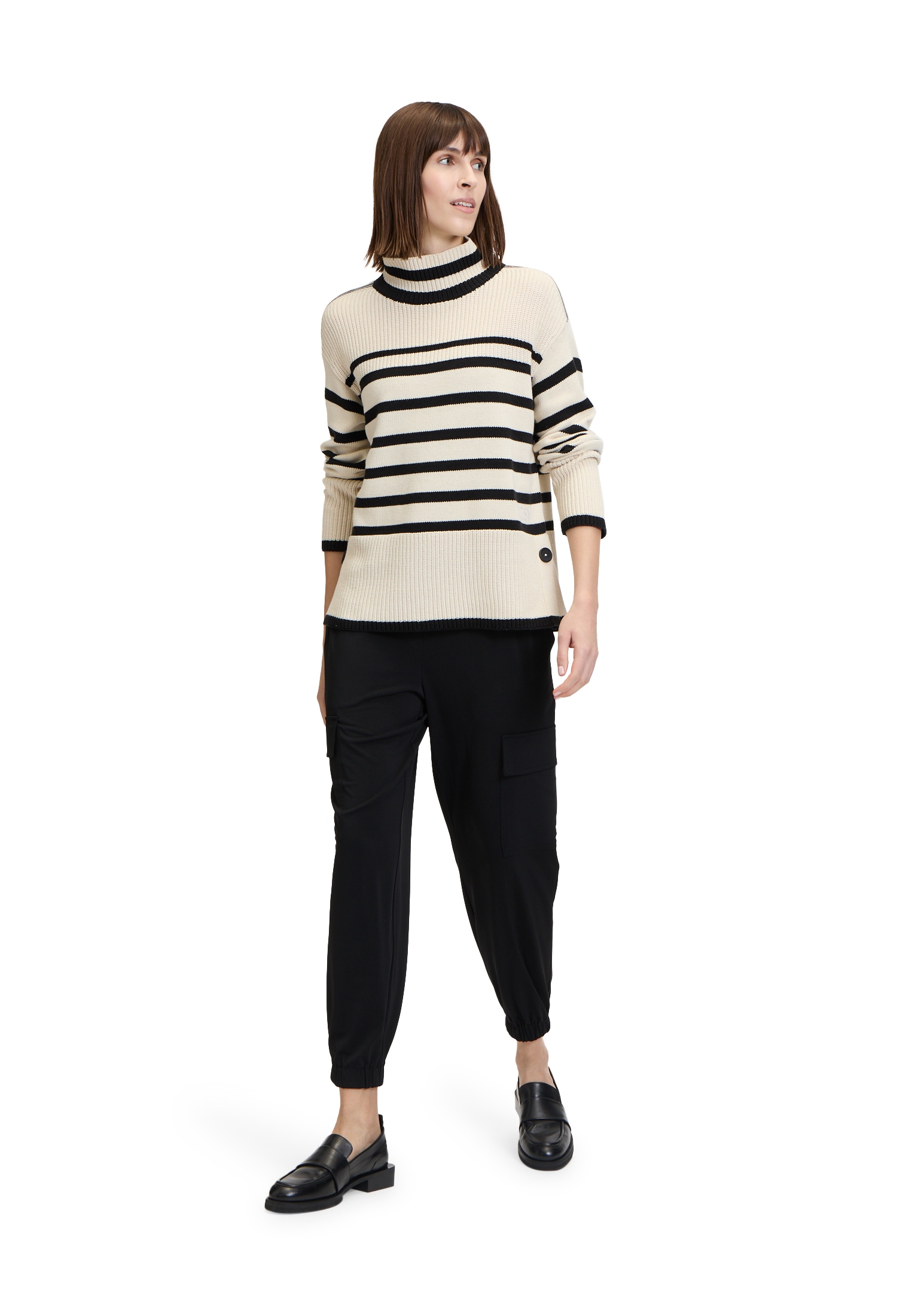 Betty Barclay Rundhalspullover »Grobstrick-Pullover mit Streifen«