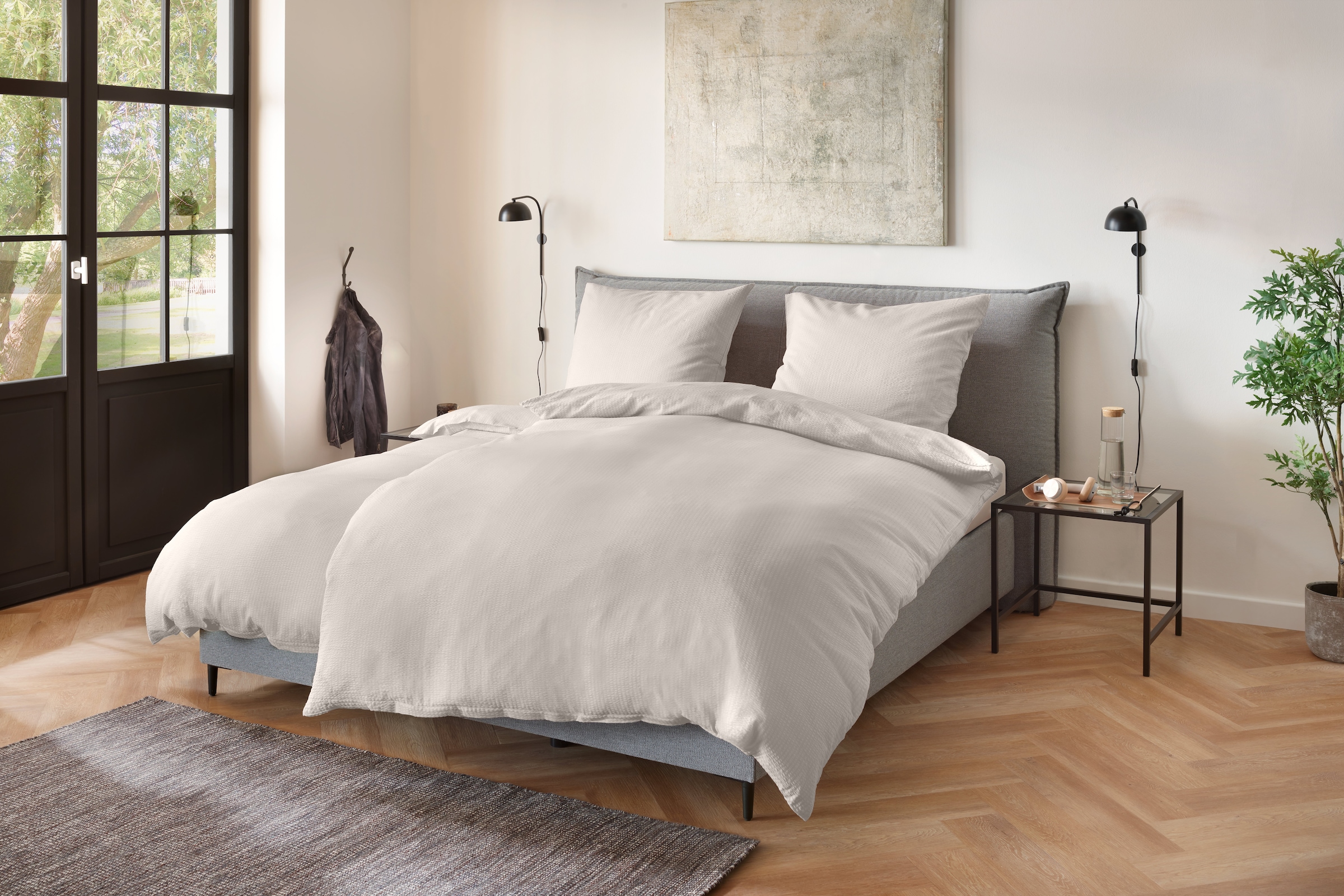 Primera Bettwäsche »Soft-Seersucker-Bettwäsche Uni« 2