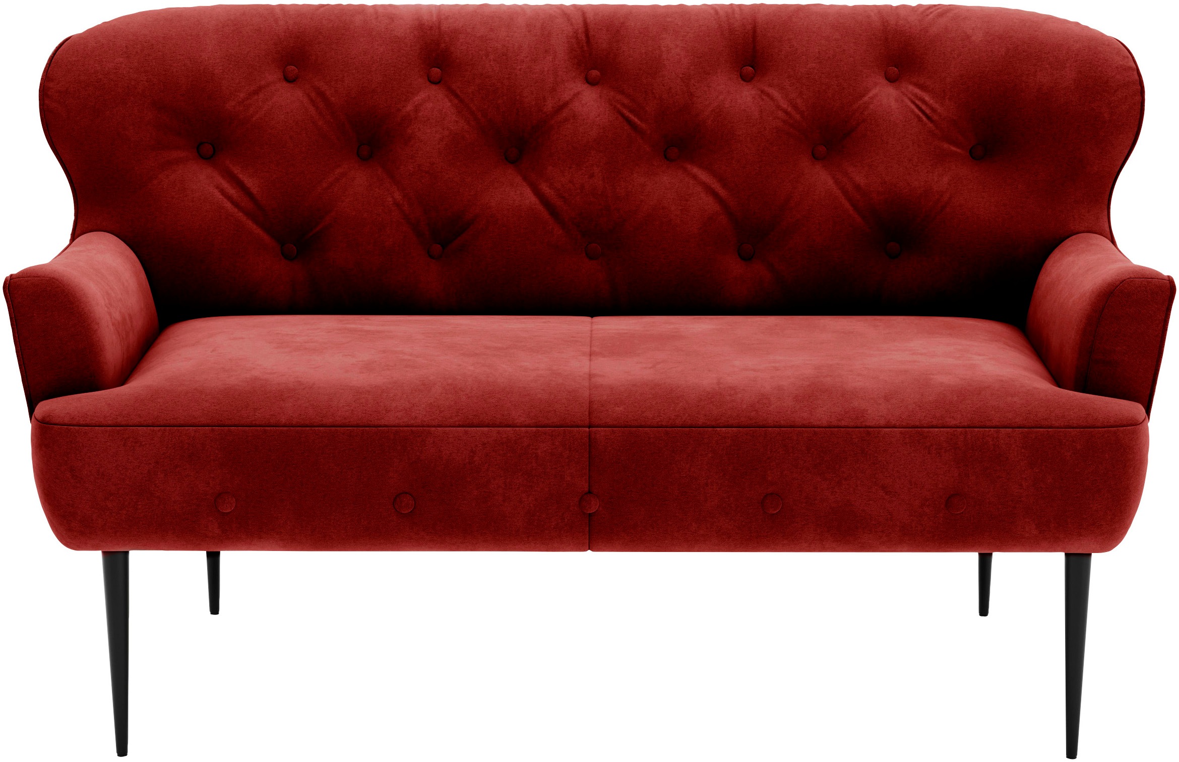 PLACES OF STYLE 2-Sitzer »Amber« mit Knopfheftung,in verschieden Stoffarten