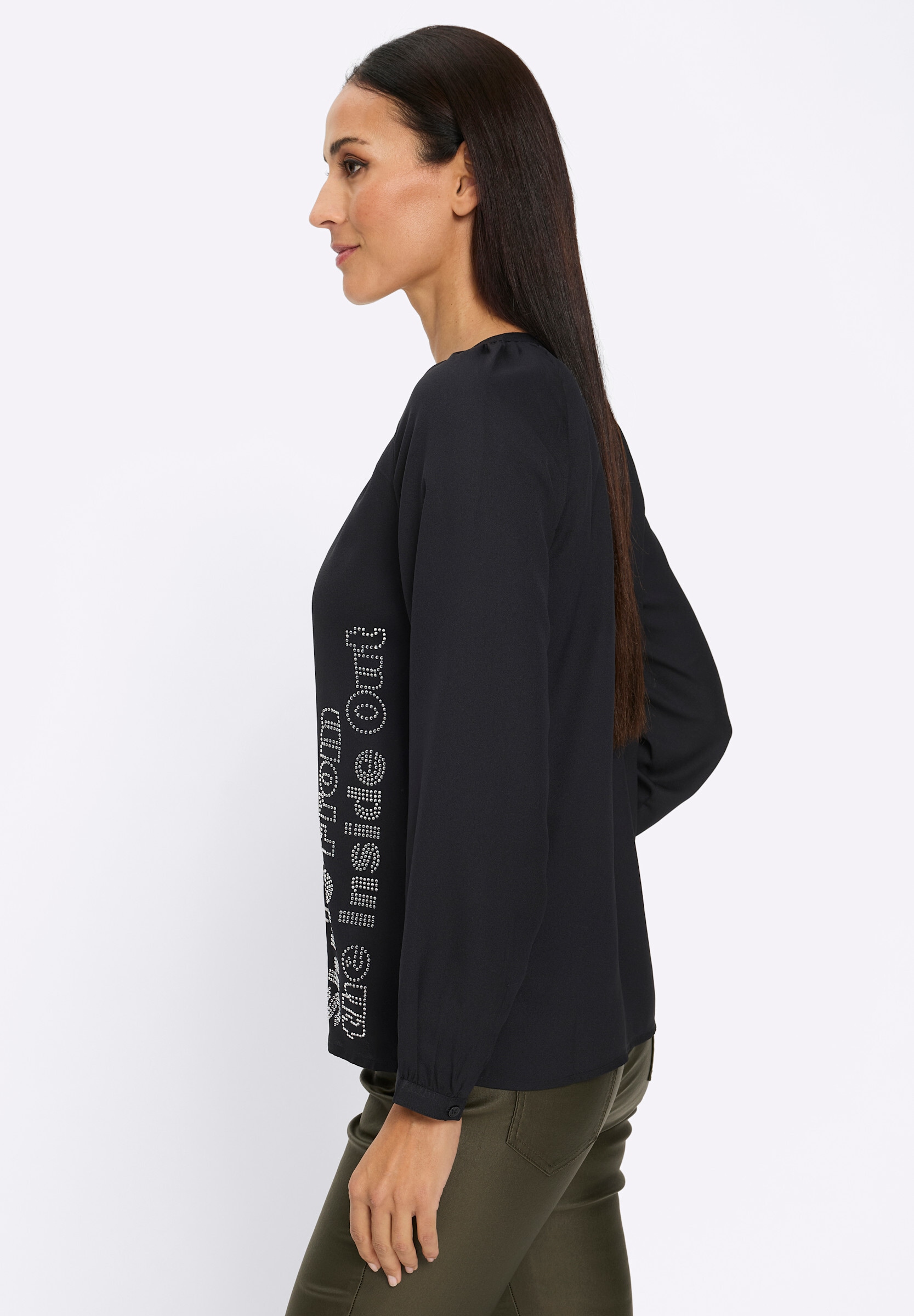 heine Schlupfbluse »Bluse Schlupfbluse mit Schriftzug«