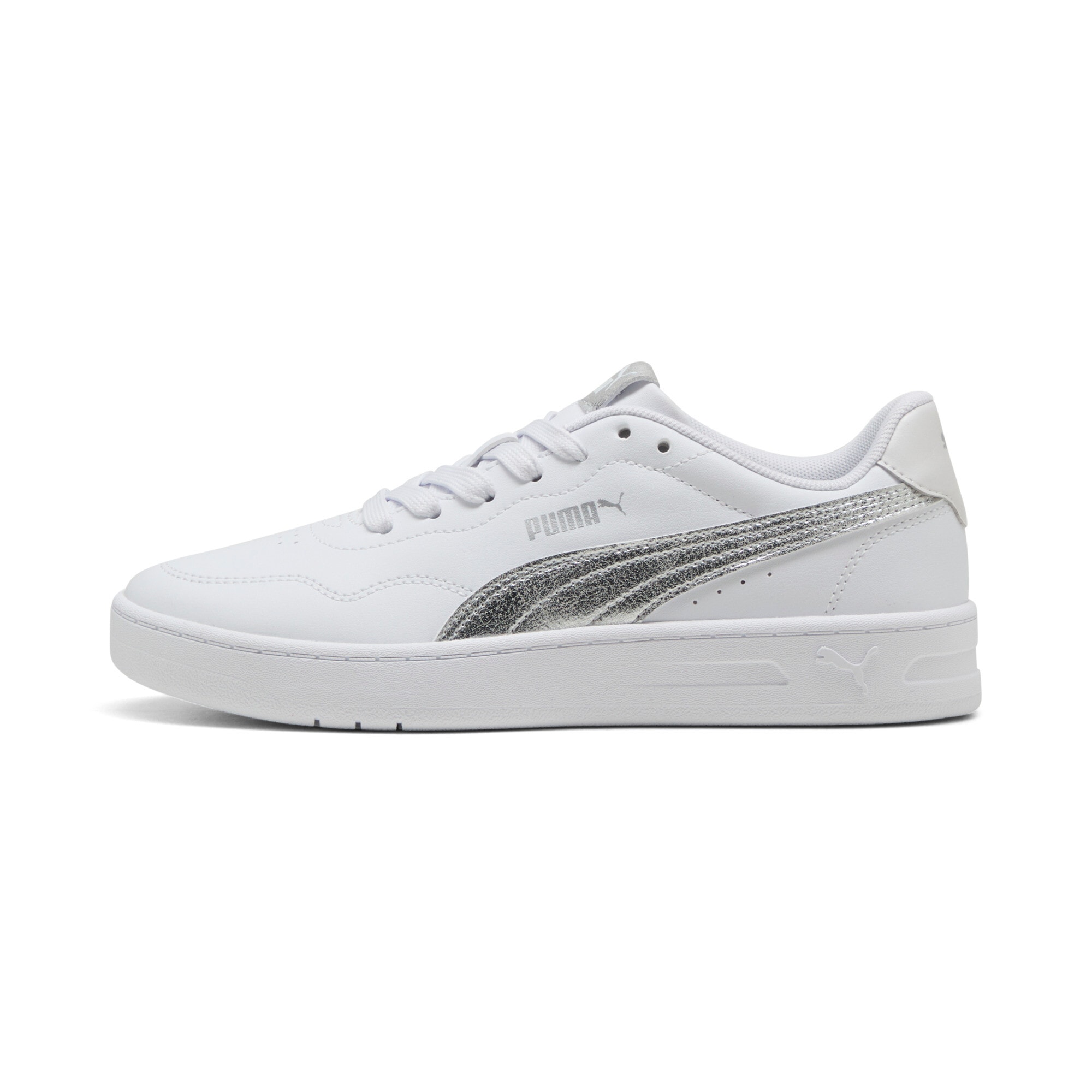 PUMA Sneaker »COURT LALLY METALLIC WHISPER«  atmungsaktives Innenmaterial aus Textil, Obermaterial aus Synthetik