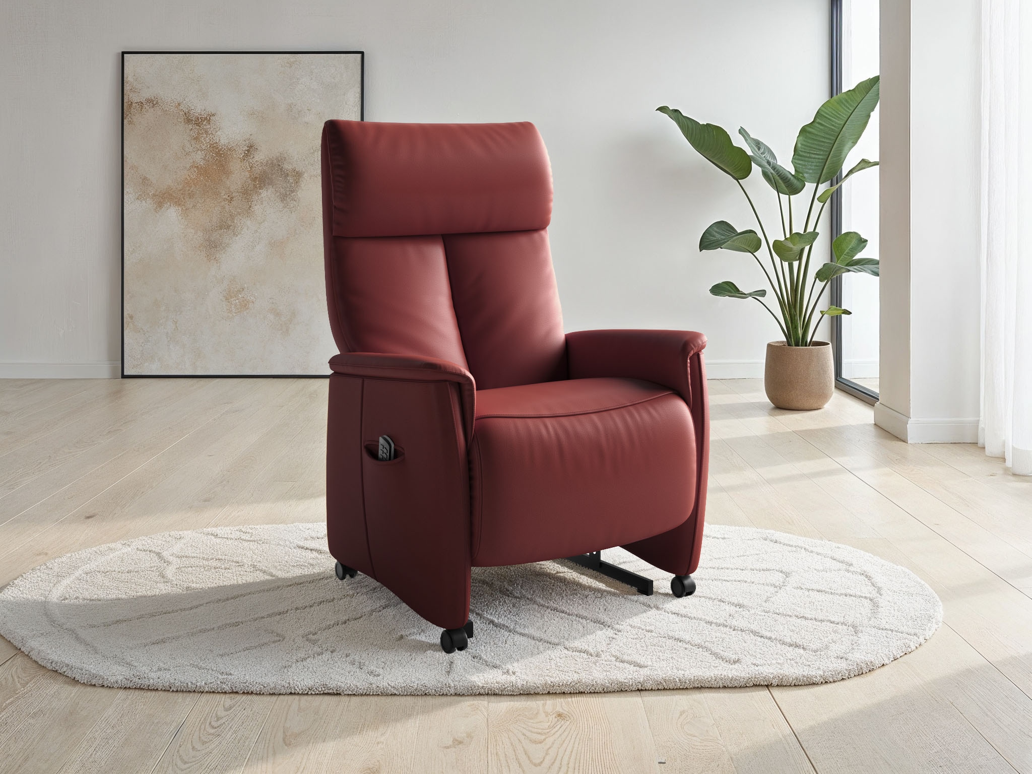 sit&more TV-Sessel "Cremona Comfort" wahlweise manuell oder elektrischer Funktion mit Akku