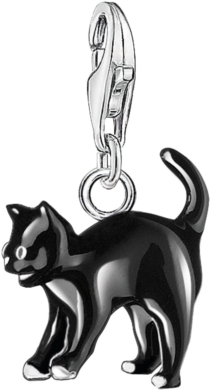 THOMAS SABO Charm-Einhänger "Schwarze Katze"