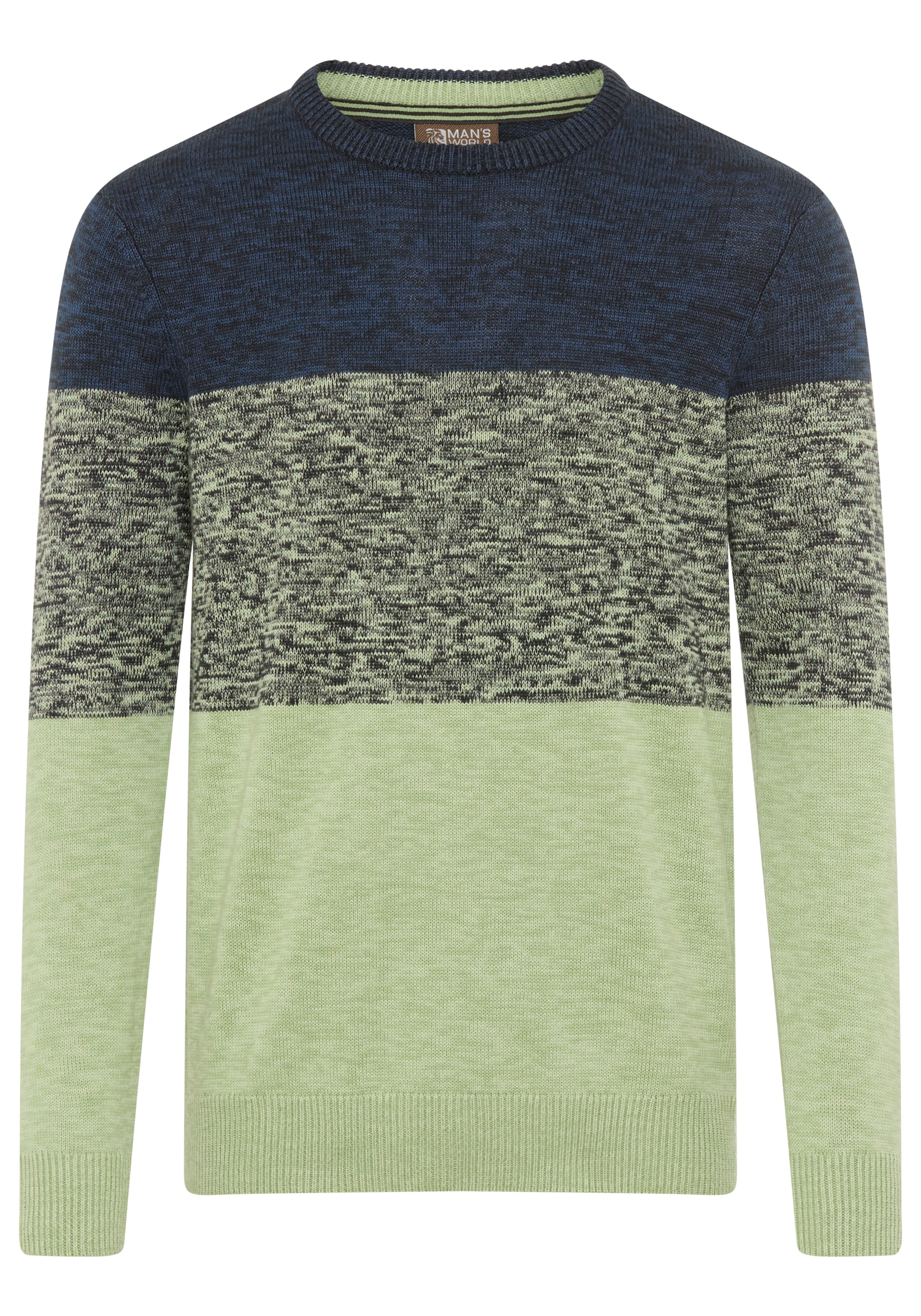 Man's World Rundhalspullover »Bis Größe 5 XL, in vielen  Farben!  Preis- Leistungsbestseller« mehrfarbig, bequeme Paßform