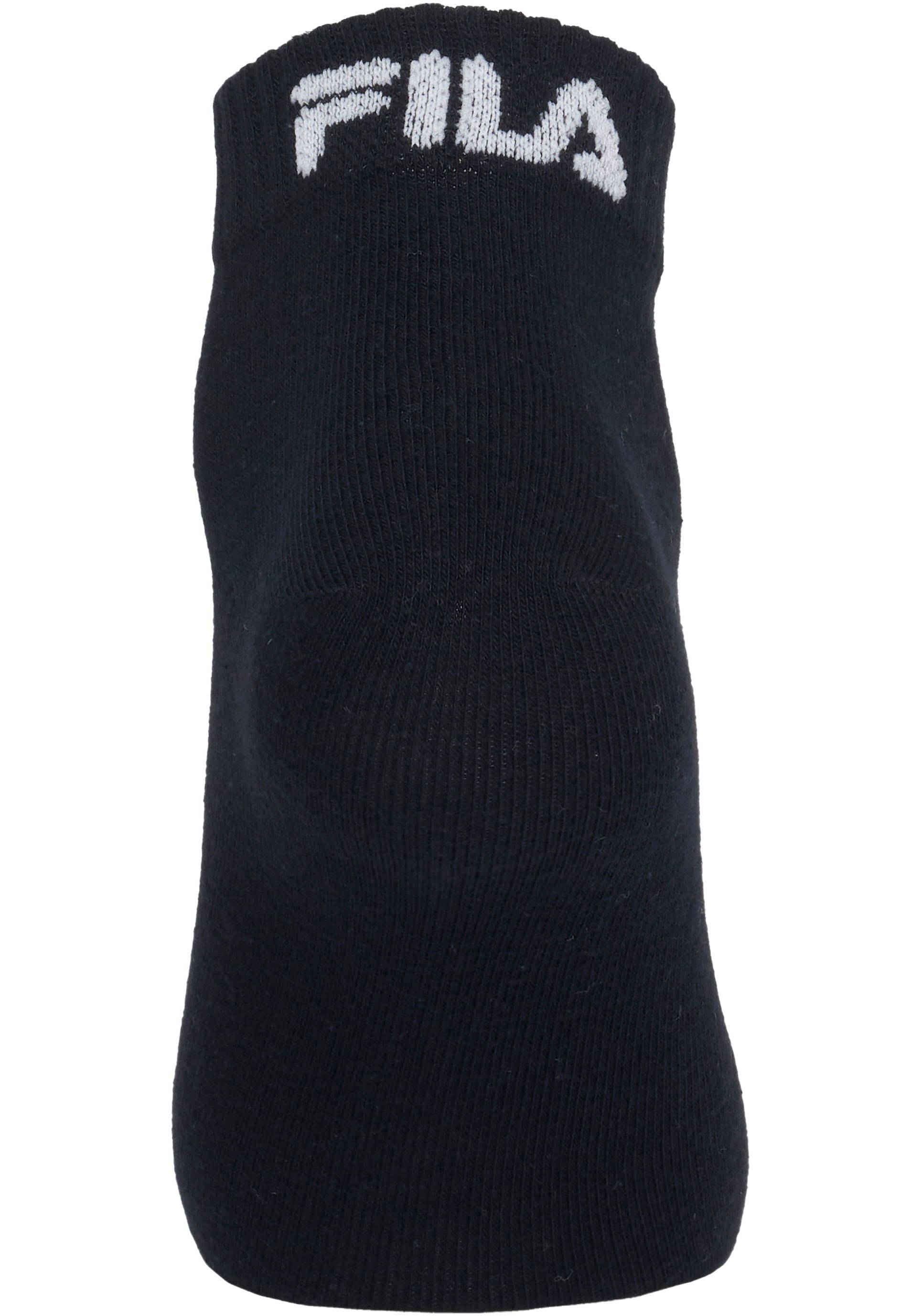 Fila Kurzsocken »UNISEX INVISIBLE PLAIN SOCKS«, (6 Paar), Baumwollmischung, Rippenbündchen, flache Zehennaht