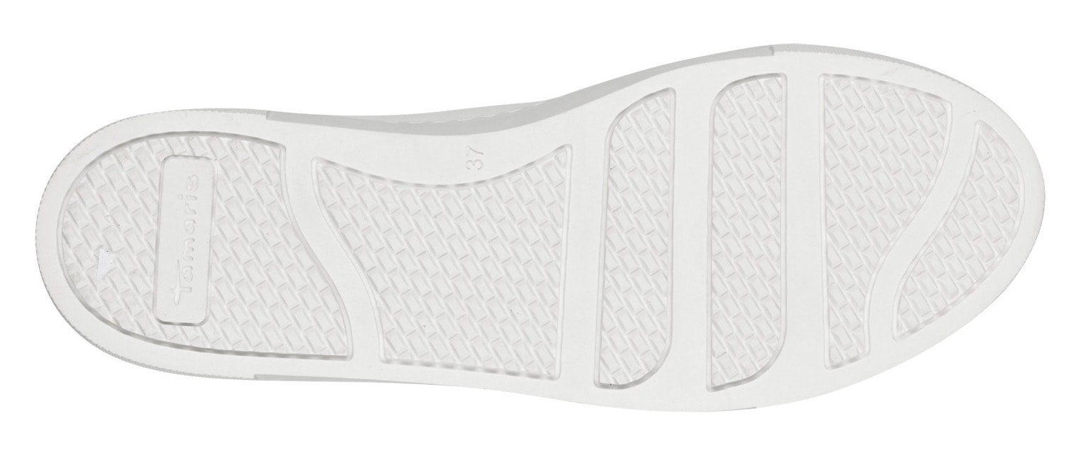 Tamaris Plateausneaker, Freizeitschuh, Halbschuh, Schnürschuh mit Schmucksteinen verziert