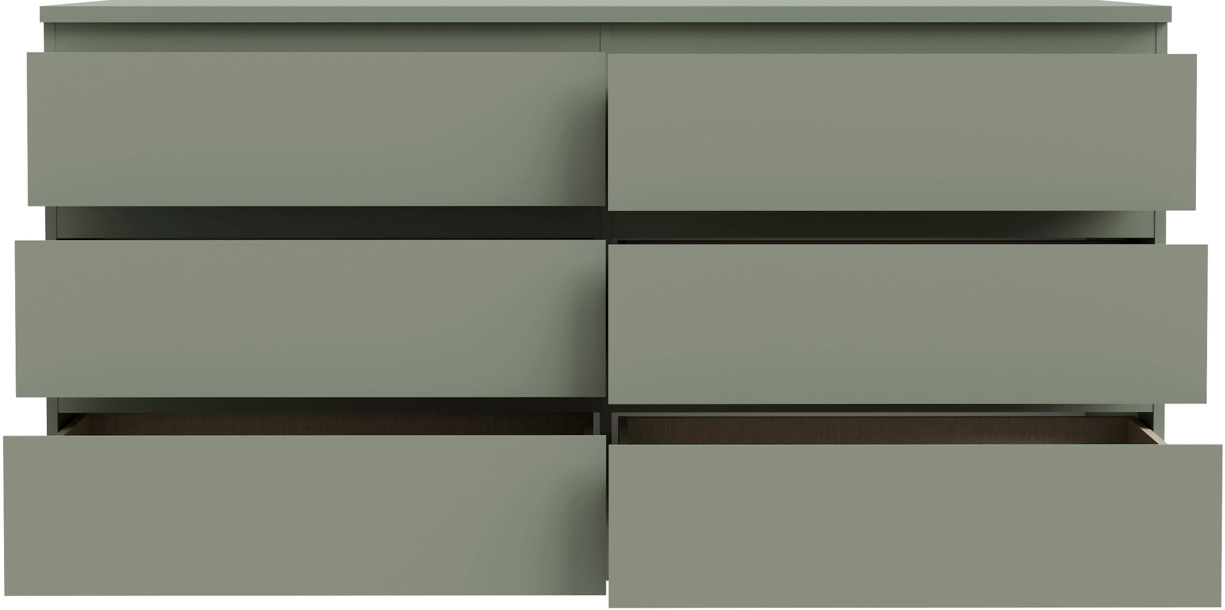 FORTE Kommode »Edmore«, große Kommode, grifflose Front, Stauraum, 6 Schubladen