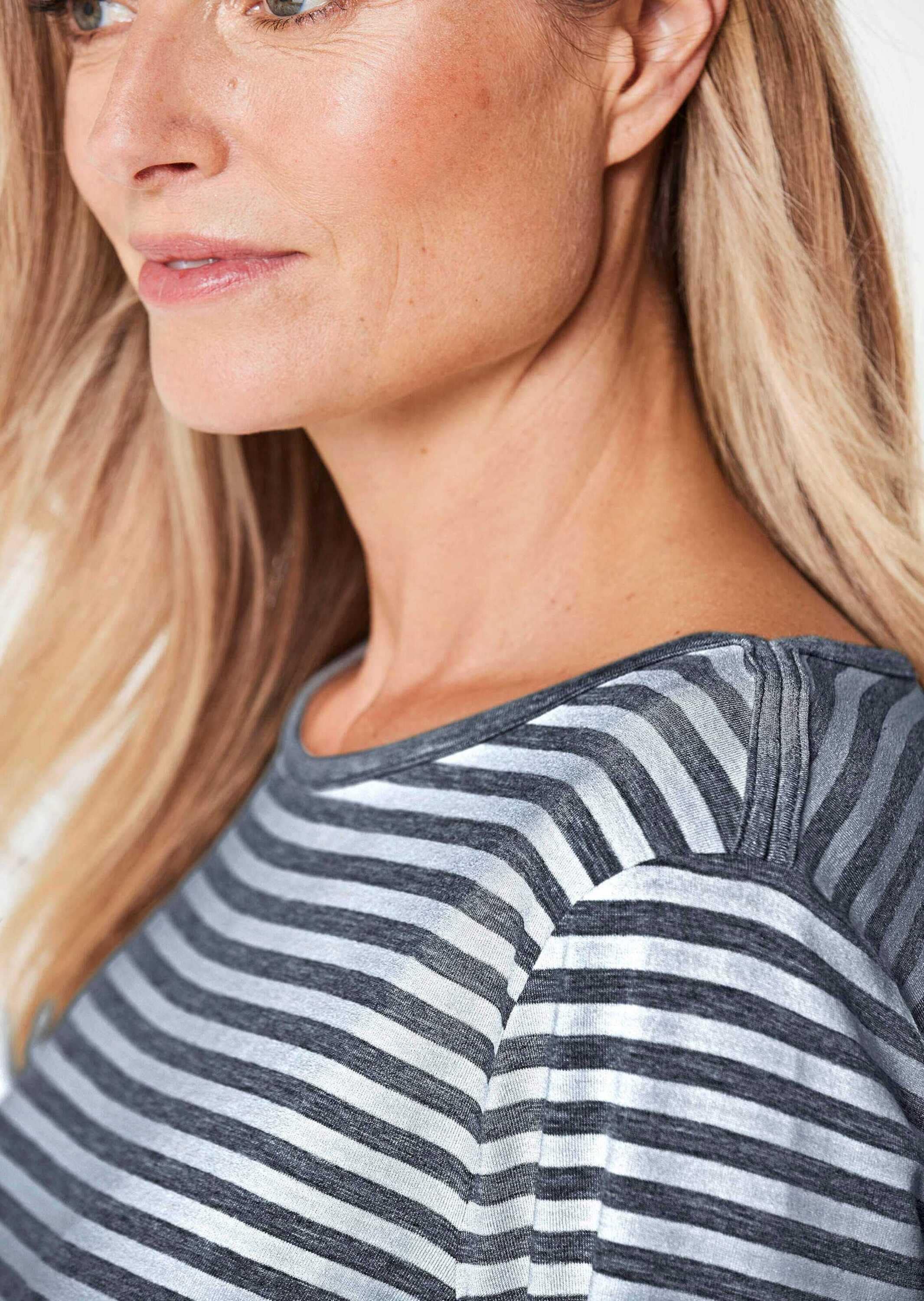 GOLDNER Longpullover »Ringelshirt mit U-Boot-Ausschnitt«