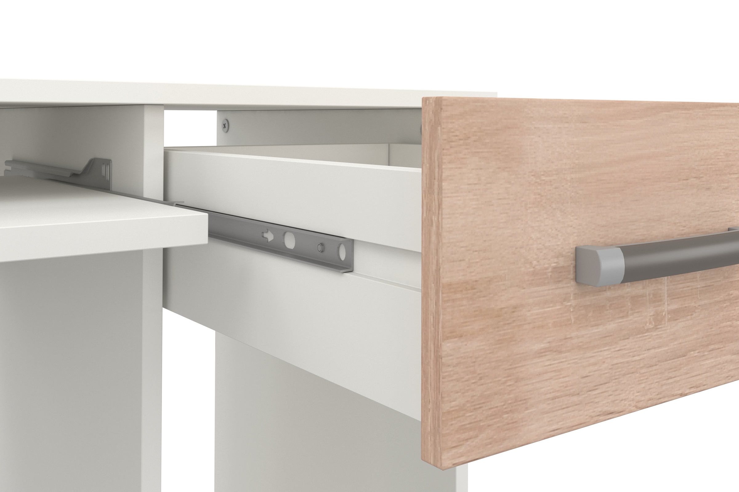VOGL Möbelfabrik Schreibtisch »Don«, mit Tastatur- & Druckerauszug, Breite 137,5 cm, Made in Germany