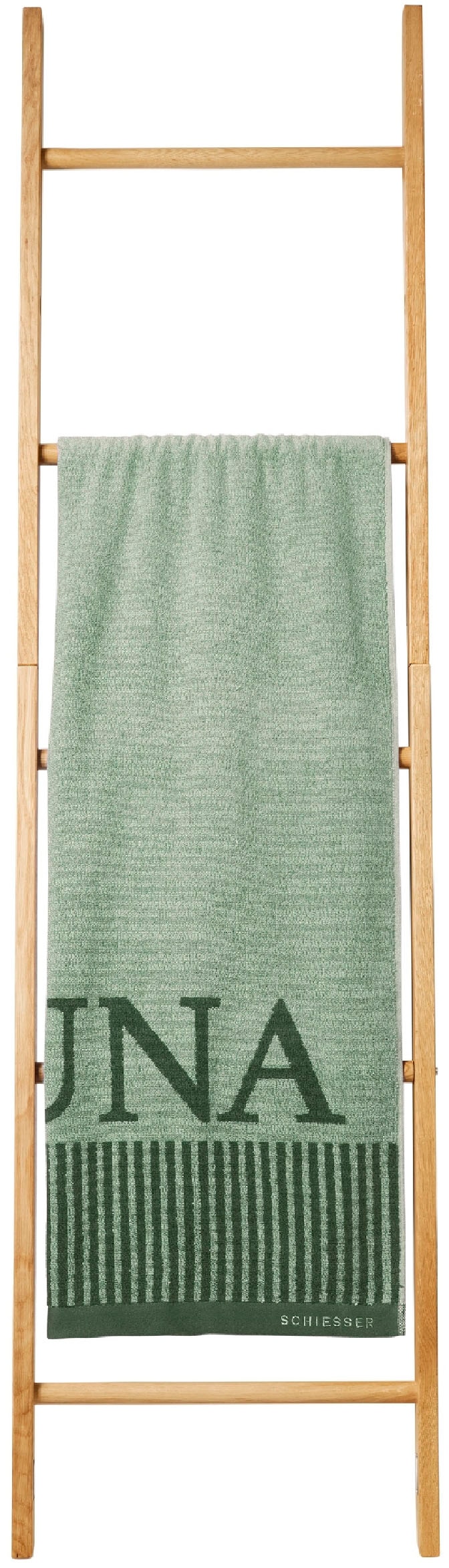 Schiesser Saunatuch »Rom aus garngefärbtem, kuschelweichem Baumwollfrottier«, (1 St., Saunatuch 75 x 200 cm), Made in Green